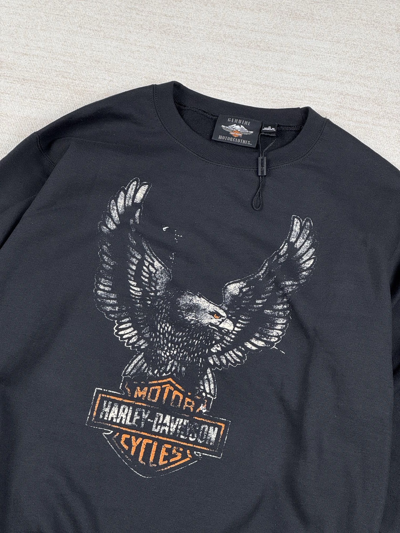 Harley Davidson UNWORN* HARLEY-DAVIDSON Sweatshirt Eagle Black Size US M / EU 48-50 / 2 - 2 Thumbnail