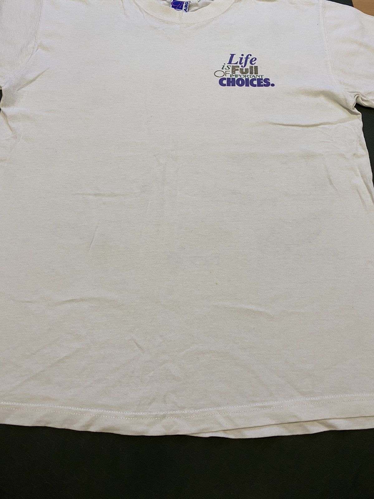 Vintage T shirt 1996 Life Is Full Of Important Choices Golf Country Size US L / EU 52-54 / 3 - 8 Thumbnail