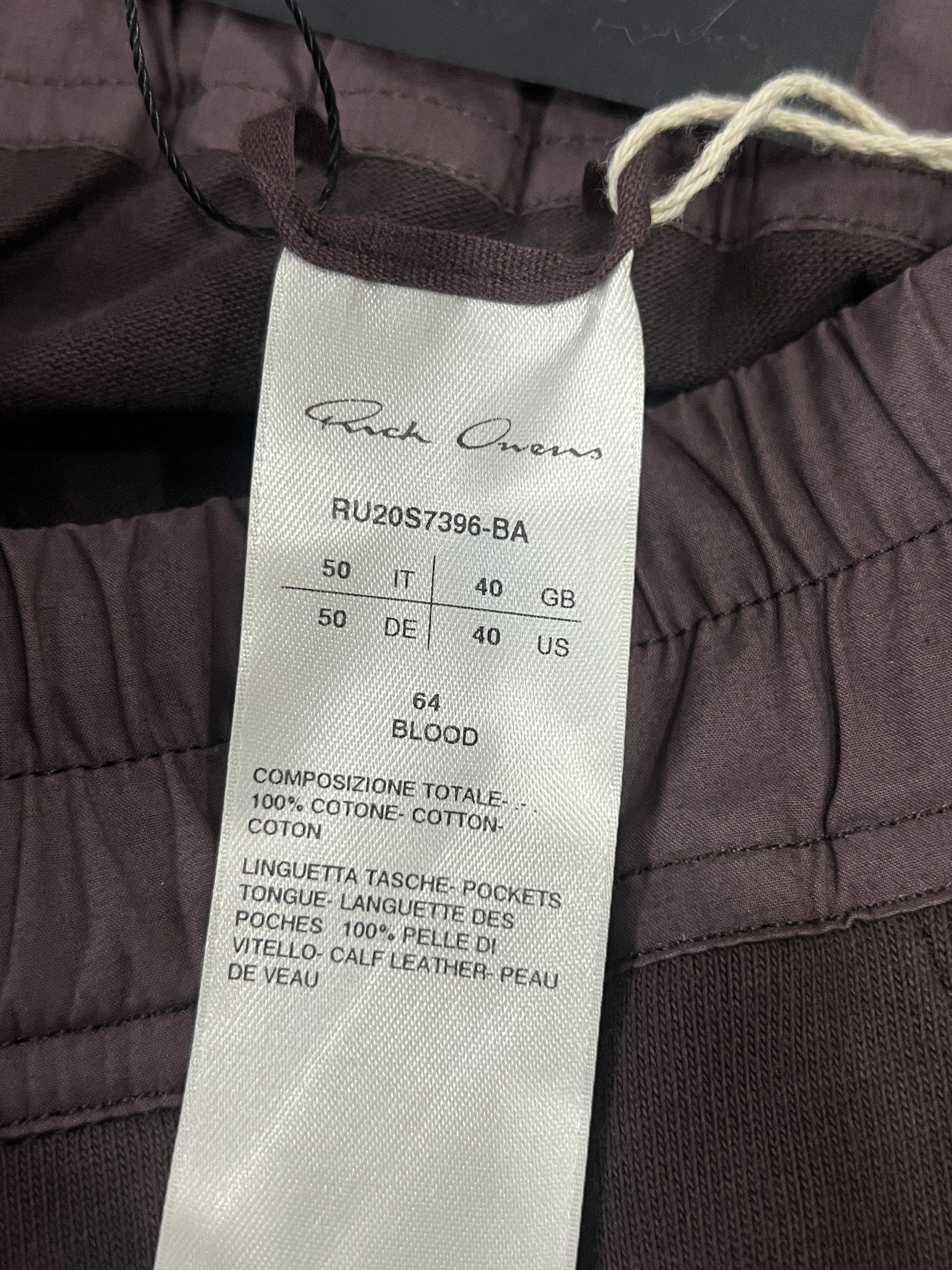 Rick Owens Rick Owens Mainline Bauhaus Cargo Joggers Blood Size US 40 / EU 56 - 11 Thumbnail