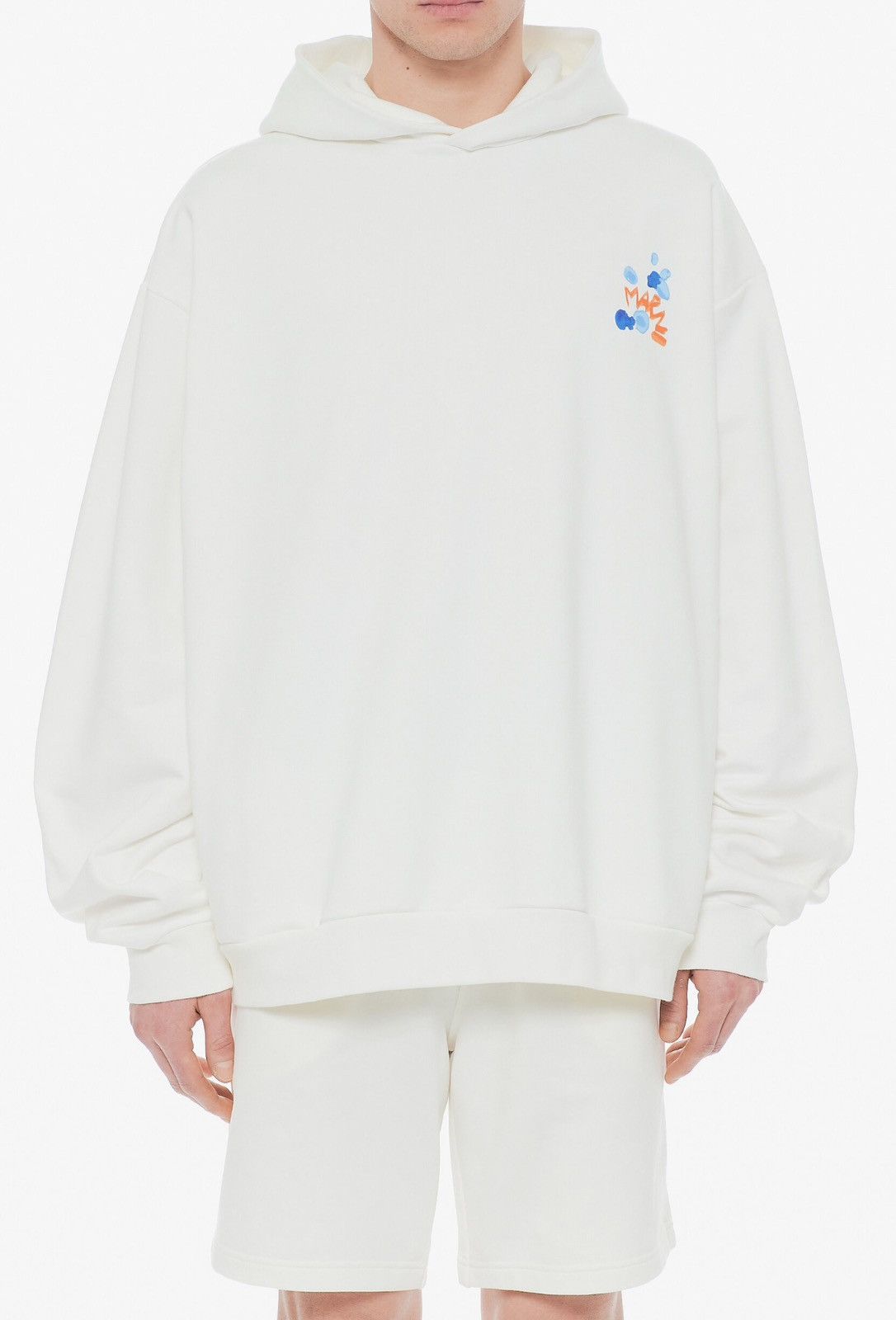 Marni Last Size Marni Logo Graphic Printed Cotton Hoodie Size US XL / EU 56 / 4 - 8 Thumbnail