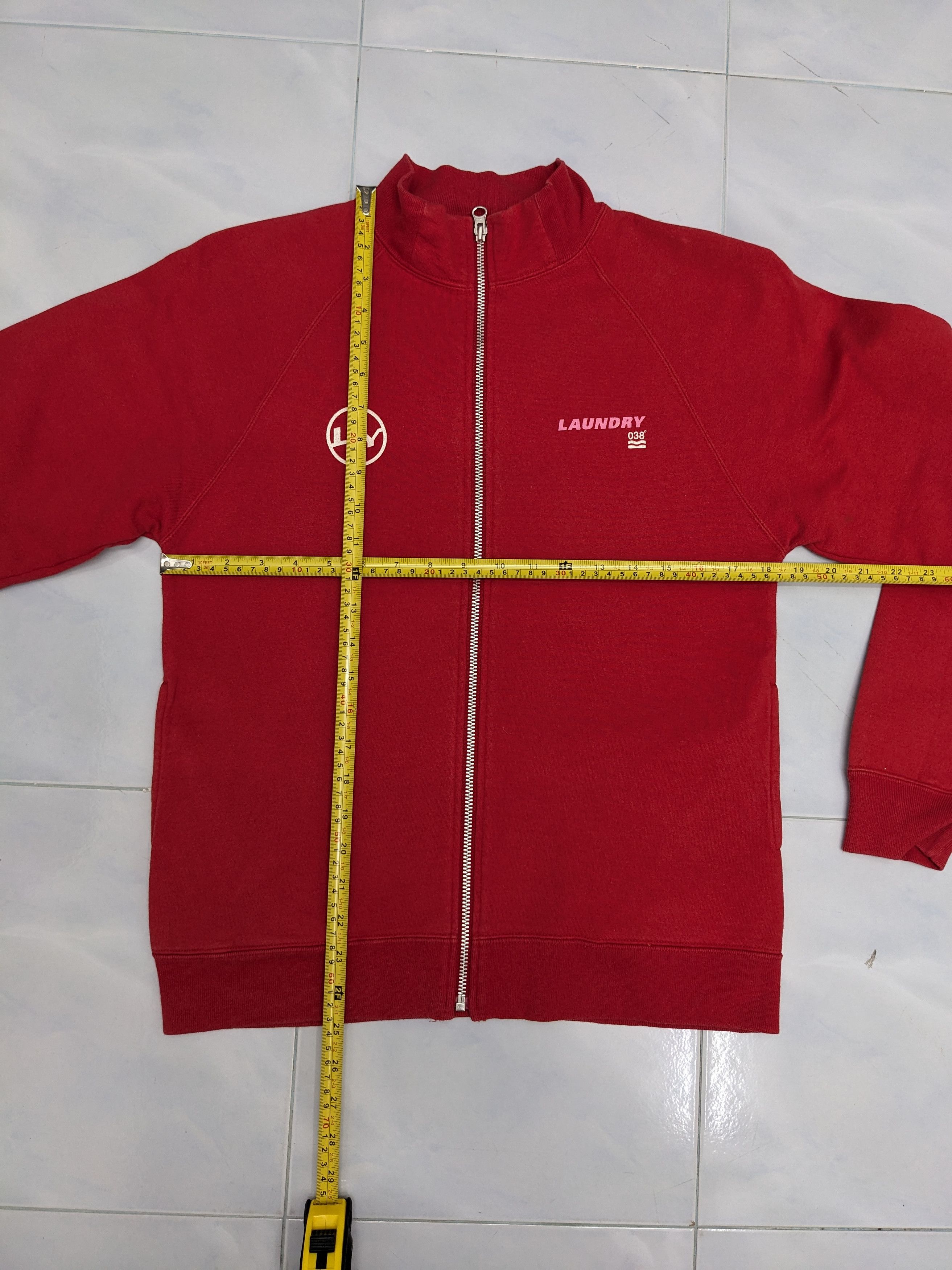 Japanese Brand Vintage Laundrt 038° LDY Logo Mock-Neck Full-Zip Sweatshirt Size US S / EU 44-46 / 1 - 7 Thumbnail