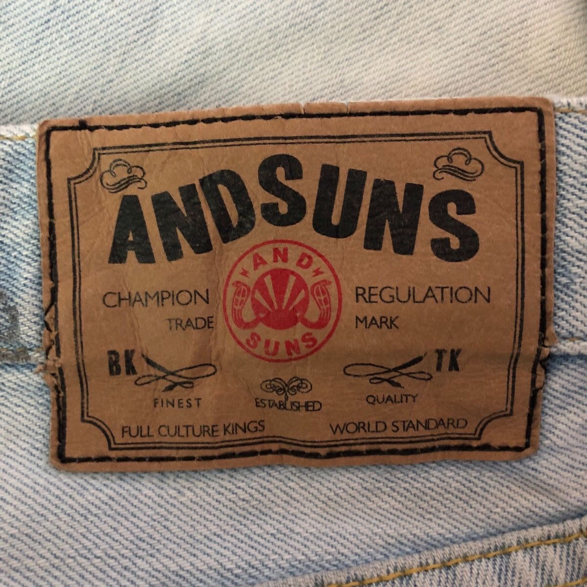 ANDSUNS Vintage And Suns Denim Jeans Size US 33 - 10 Thumbnail