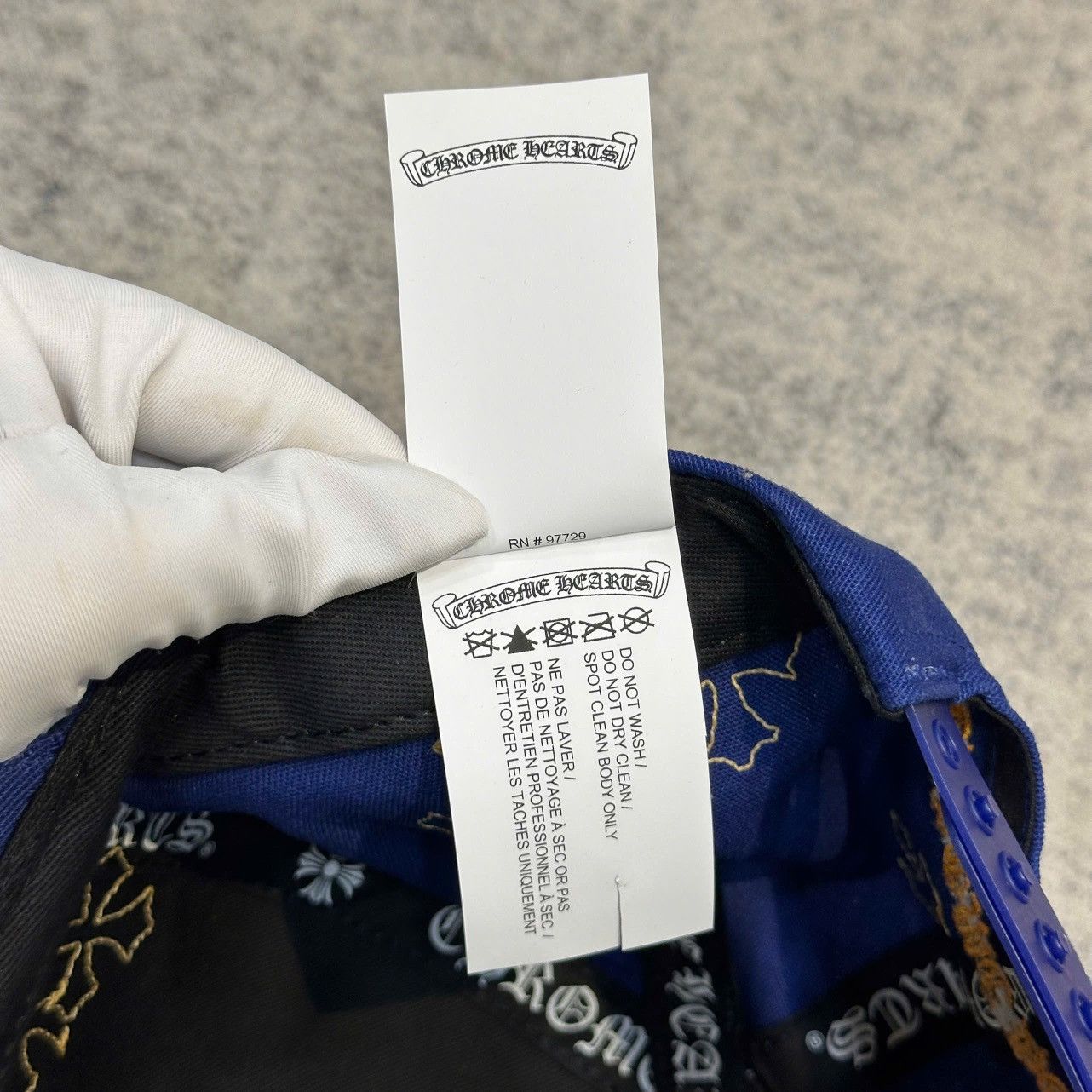 Chrome Hearts Chrome Hearts Baseball Cap Cotton x Polyester Blue/orange Size ONE SIZE - 8 Thumbnail