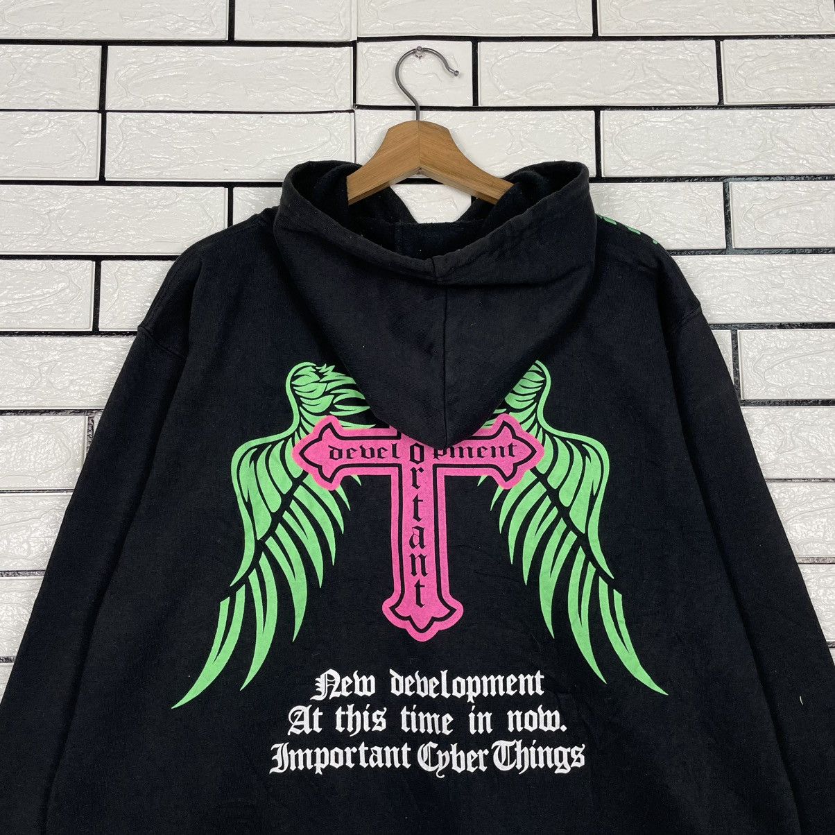 Japanese Brand Strange Heaven Surf Style Big Print Pullover Hoodie Size US L / EU 52-54 / 3 - 8 Thumbnail