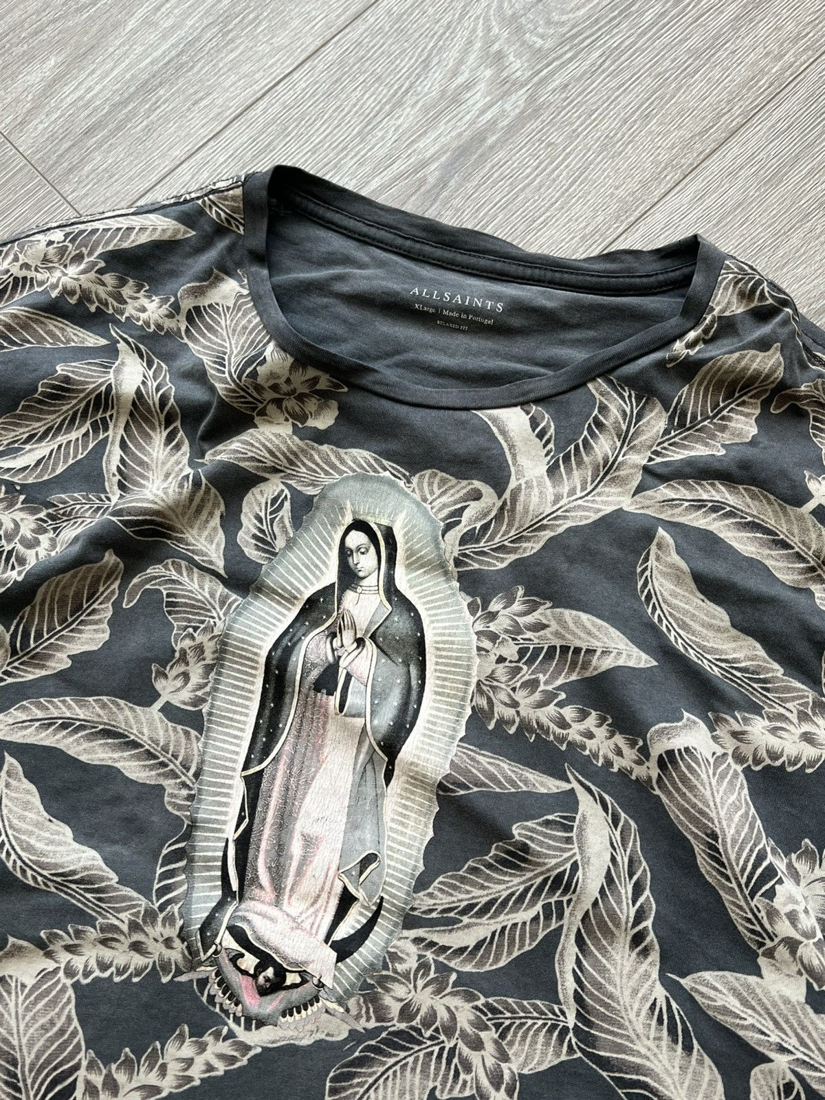 Allsaints × Vintage Vintage Allsaints Religion Tee T-Shirt Size US XL / EU 56 / 4 - 2 Thumbnail