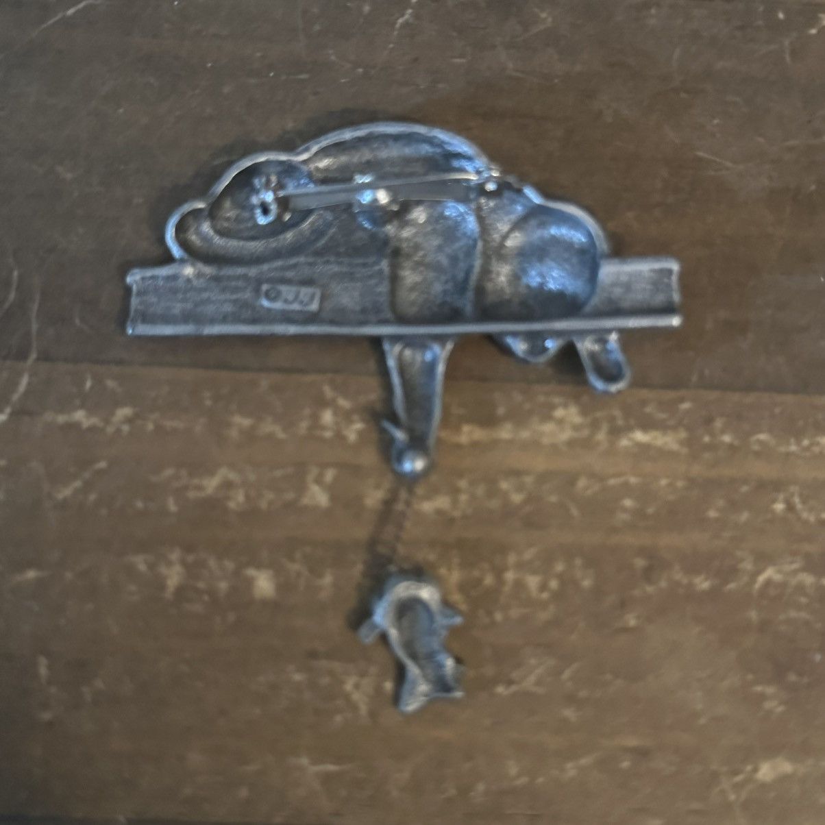 Vintage Vintage Jonette Jewelry pewter cat and mouse brooch Size ONE SIZE - 4 Thumbnail