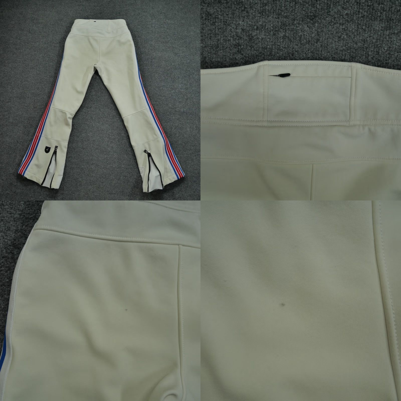 Vintage Toni Sailer Snow Pants Womens 36 White Side Striped Ski Snowboard Luella 28x29 Size 25" / US 0 / IT 36 - 9 Thumbnail