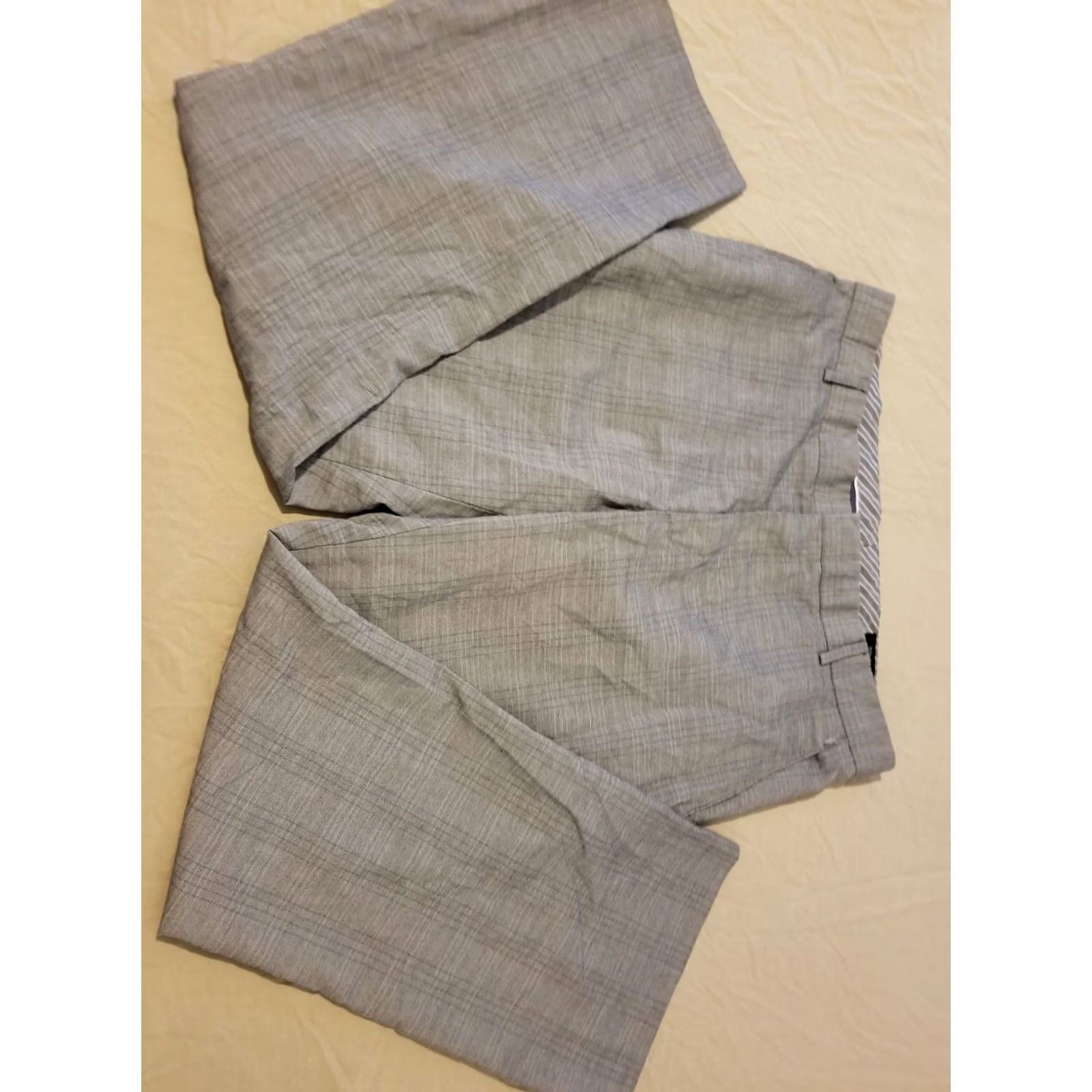 Banana Republic Mens Banana Republic Dress Pants Gray 36x30 Trouser Stretch Chino Khaki Slack Size US 36 / EU 52 - 3 Thumbnail