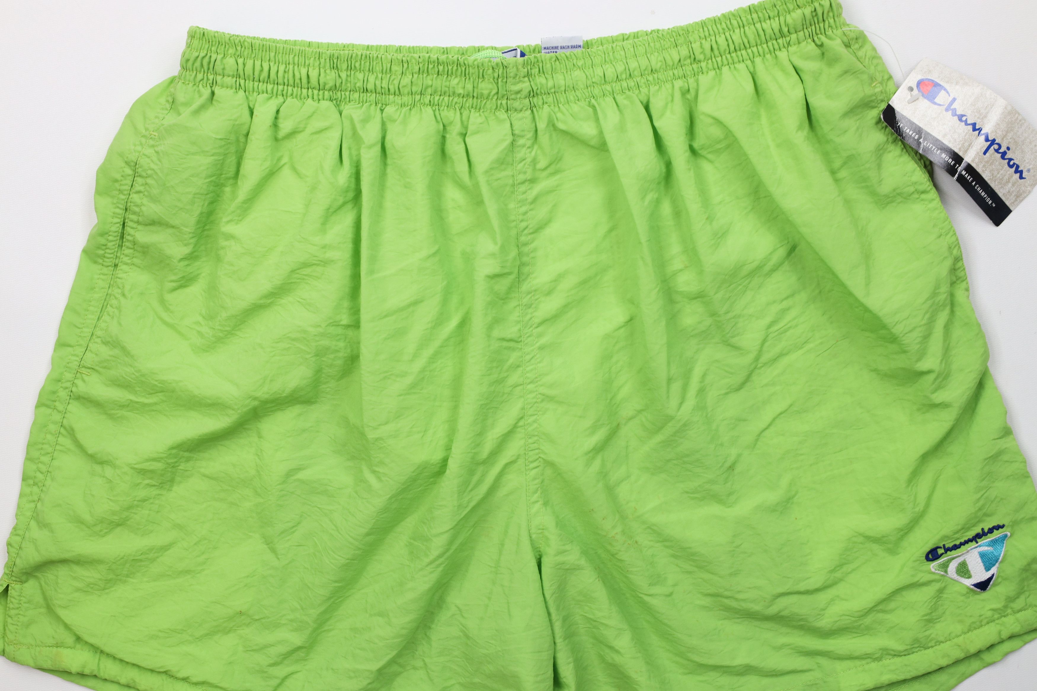 Champion × Vintage Deadstock Vintage 90s Champion Above Knee Shorts Trunks Size US 36 / EU 52 - 3 Thumbnail
