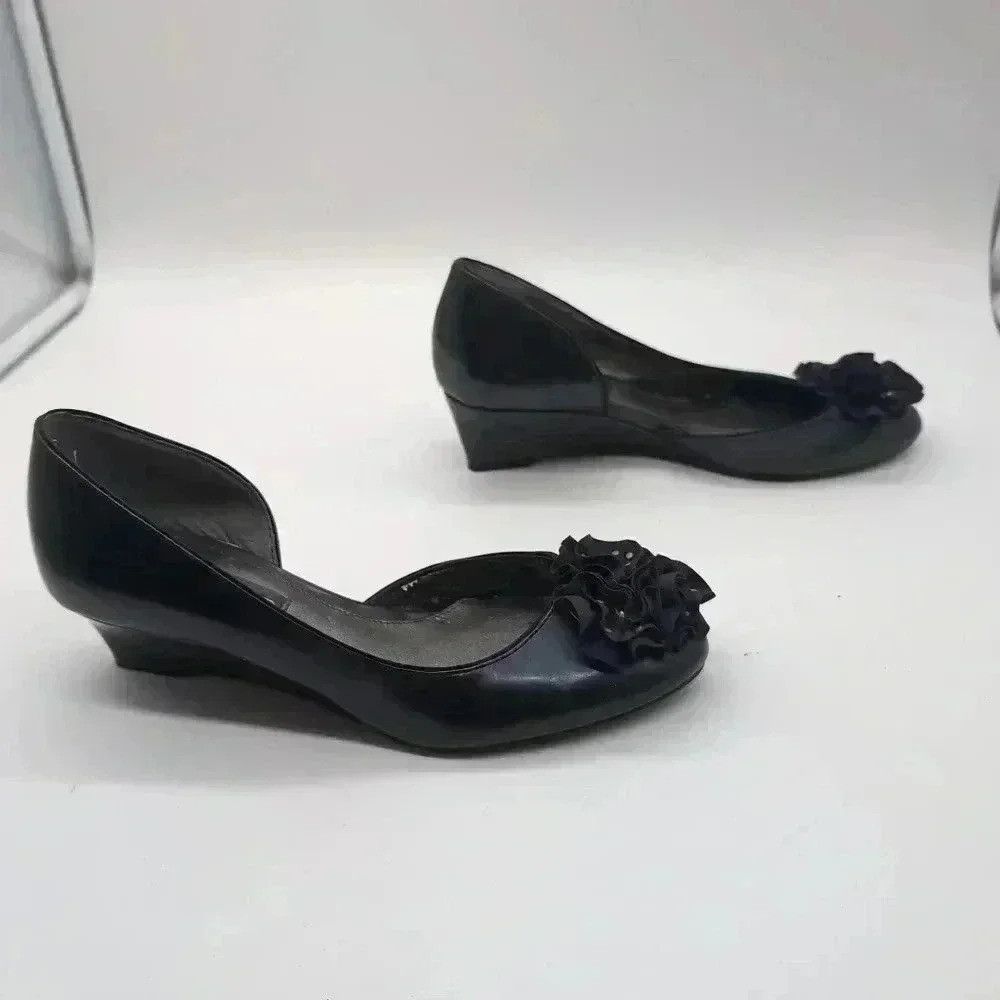 Vintage Bandolino BDDevotion sandals navy blue floral toe sz 6 Size US 6 / IT 36 - 5 Thumbnail