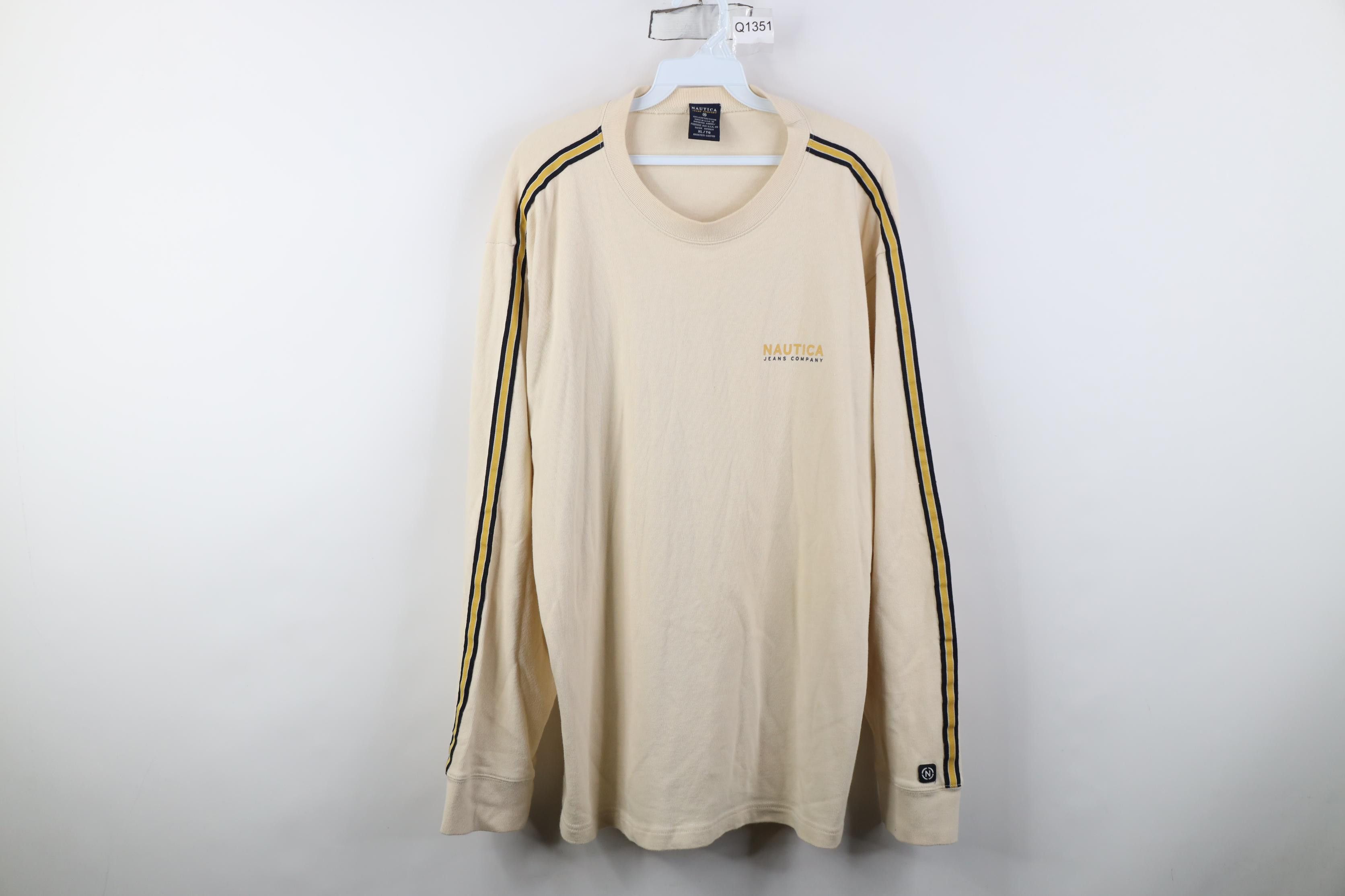 Nautica Vintage 90s Nautica Heavyweight Ribbed Long Sleeve T-Shirt Size US XL / EU 56 / 4 - 1 Thumbnail