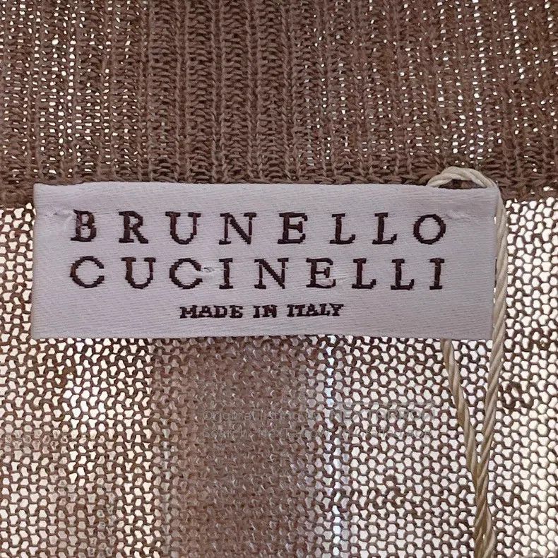 Brunello Cucinelli Brunello Cucinelli Linen knit sweater with transparent seq Size XS / US 0-2 / IT 36-38 - 7 Thumbnail