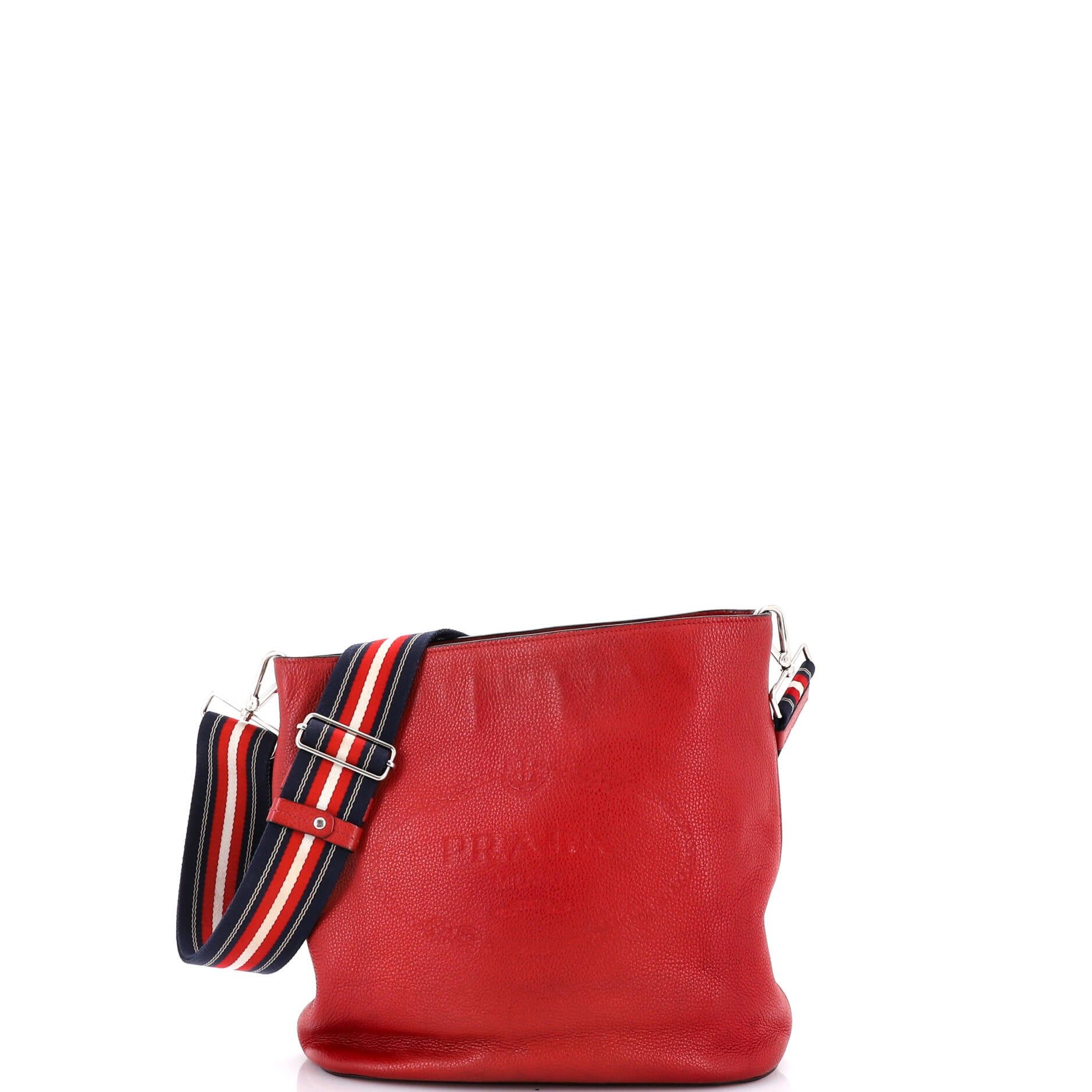 Prada Logo Bucket Messenger Bag Size ONE SIZE - 1 Thumbnail