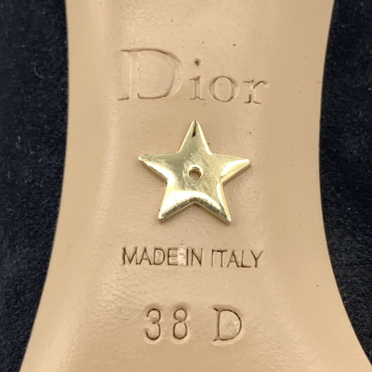 Dior Dior Heart Detail Black Suede Pointed-Toe Stiletto Heels Size US 7 / IT 37 - 7 Thumbnail