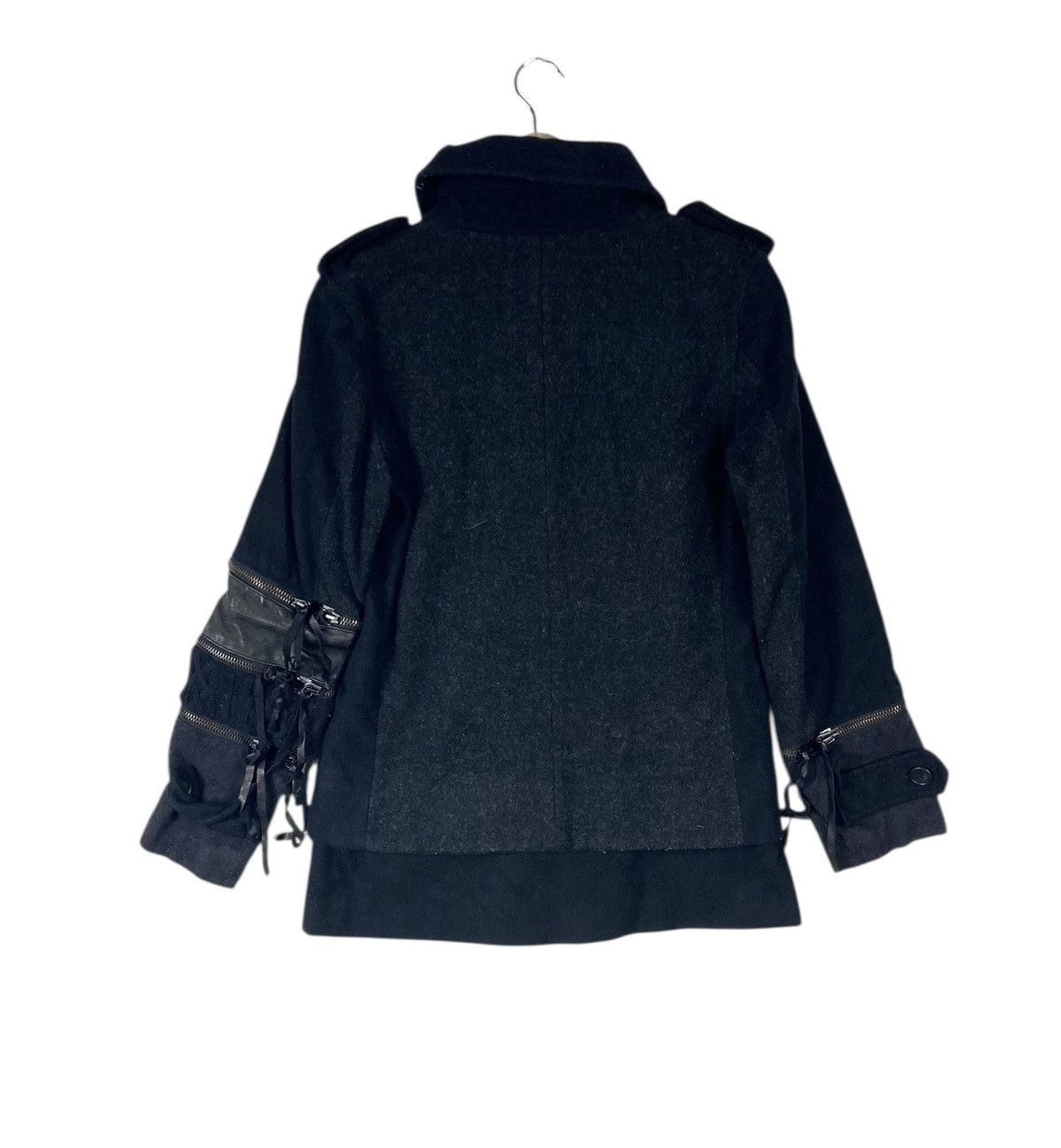 Diet Butcher Slim Skin FW 2011 Diet Butcher Slim Skin Wool Leather Long Jacket Rare Size M / US 6-8 / IT 42-44 - 5 Thumbnail
