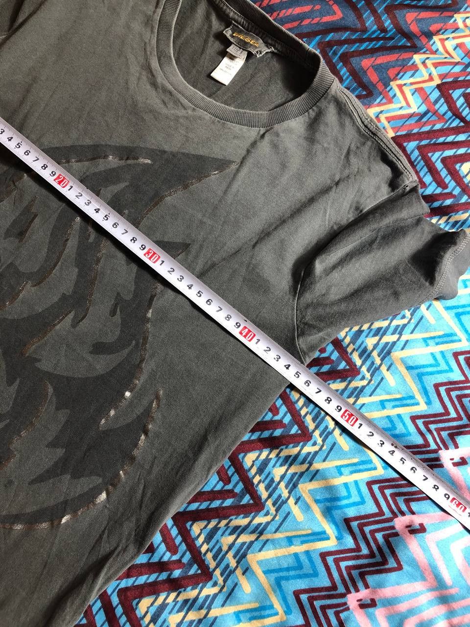 Diesel × Vintage Vintage Diesel Big Face Logo Y2K Tee Size US S / EU 44-46 / 1 - 3 Thumbnail