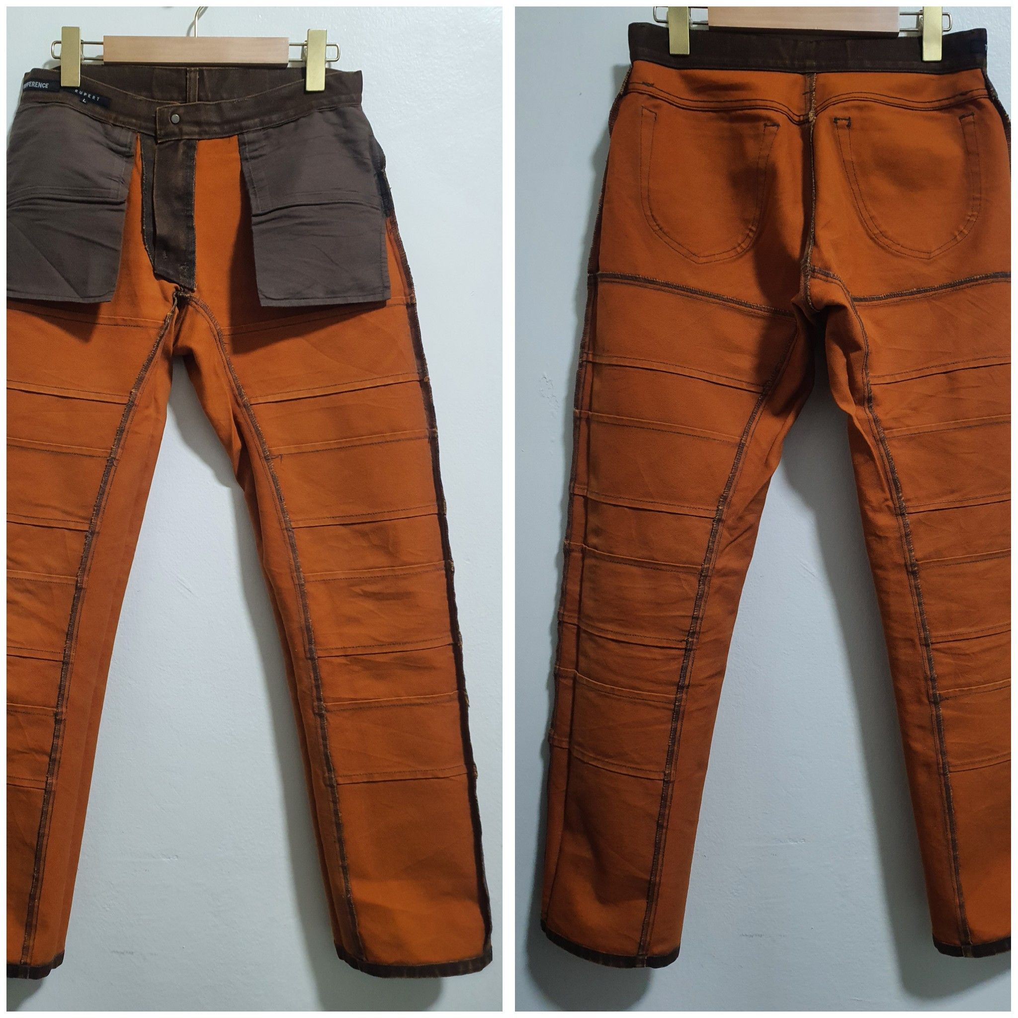 Japanese Brand THE DIFFERENT 30”/39.5” RARE DESIGN WAX JEANS Size US 30 / EU 46 - 3 Thumbnail