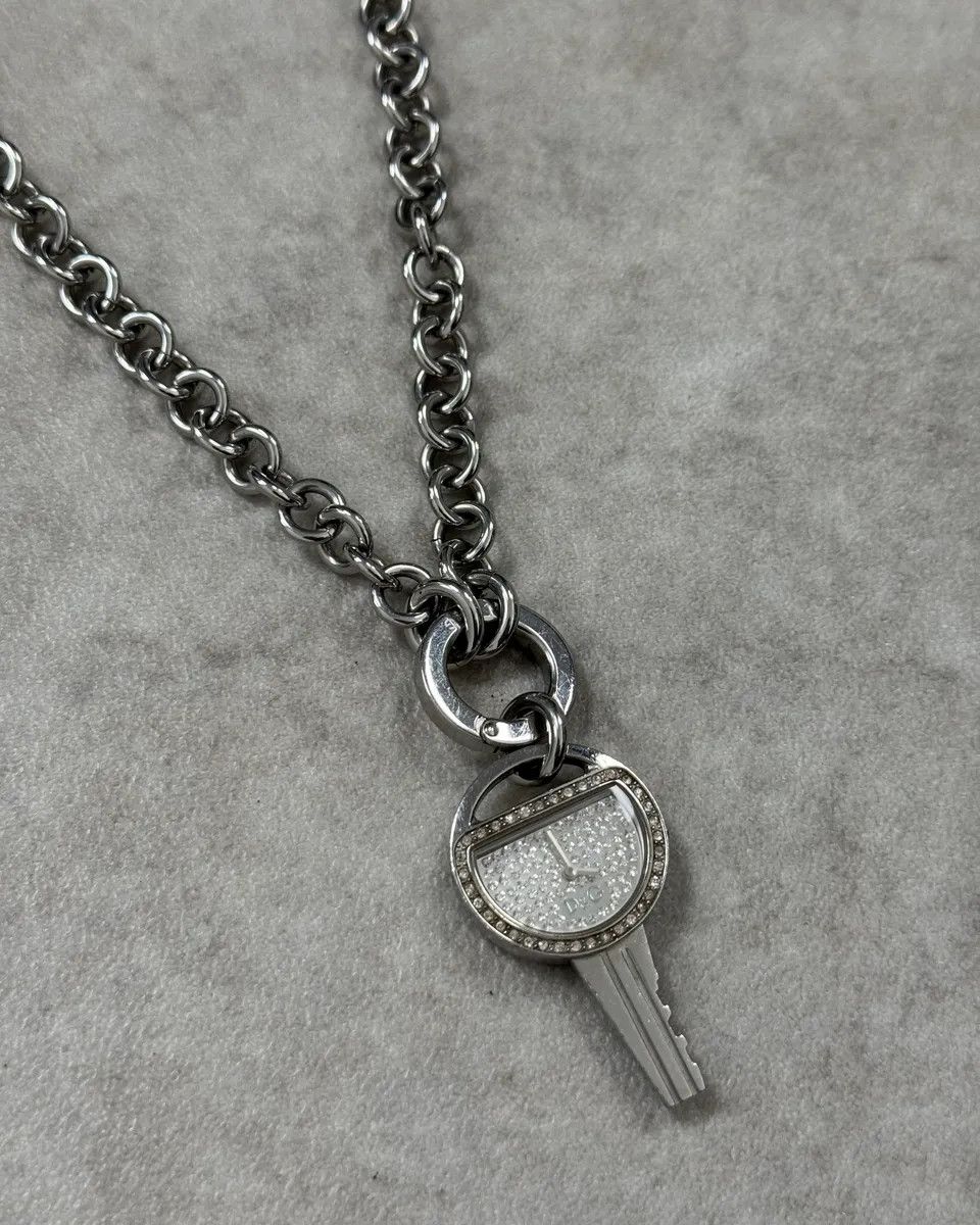 Dolce & Gabbana Dolce & Gabbana Stainless Steel Crystal Key Pendant Watch Size ONE SIZE - 3 Thumbnail