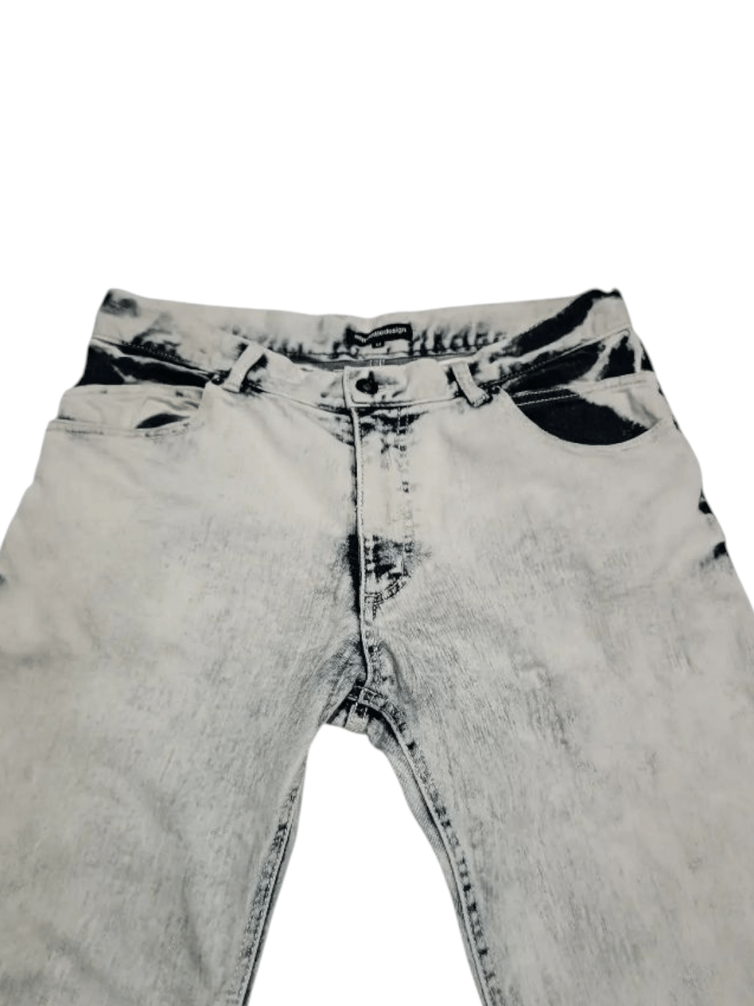 semanticdesign Sematic Design Acid Wash Denim Banana Pant Size US 31 - 2 Thumbnail