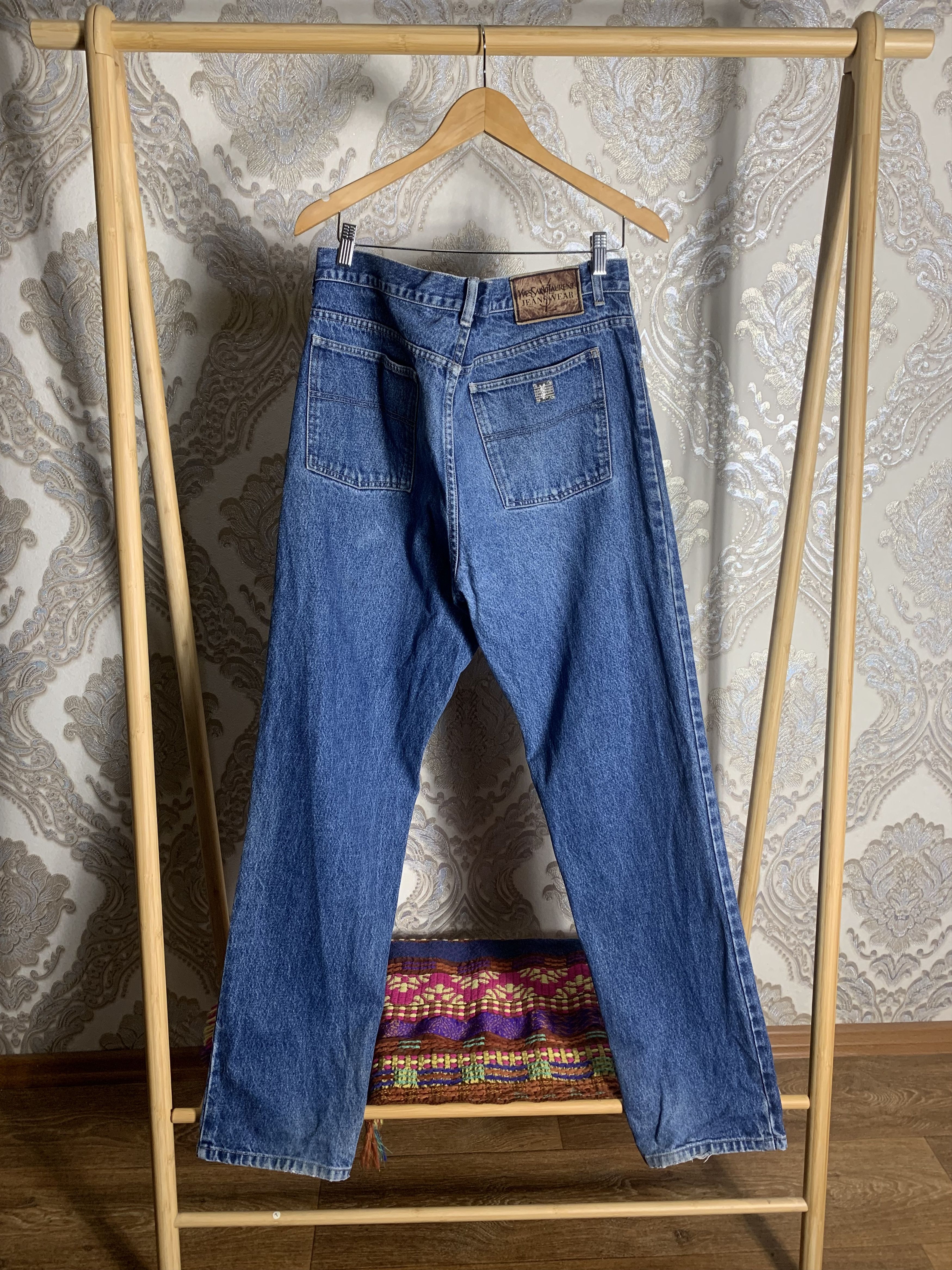 Saint Laurent Paris VINTAGE YVES SAINT LAURENT PARIS RETRO DENIM JEANS 90s Y2K Size US 38 / EU 54 - 1 Thumbnail