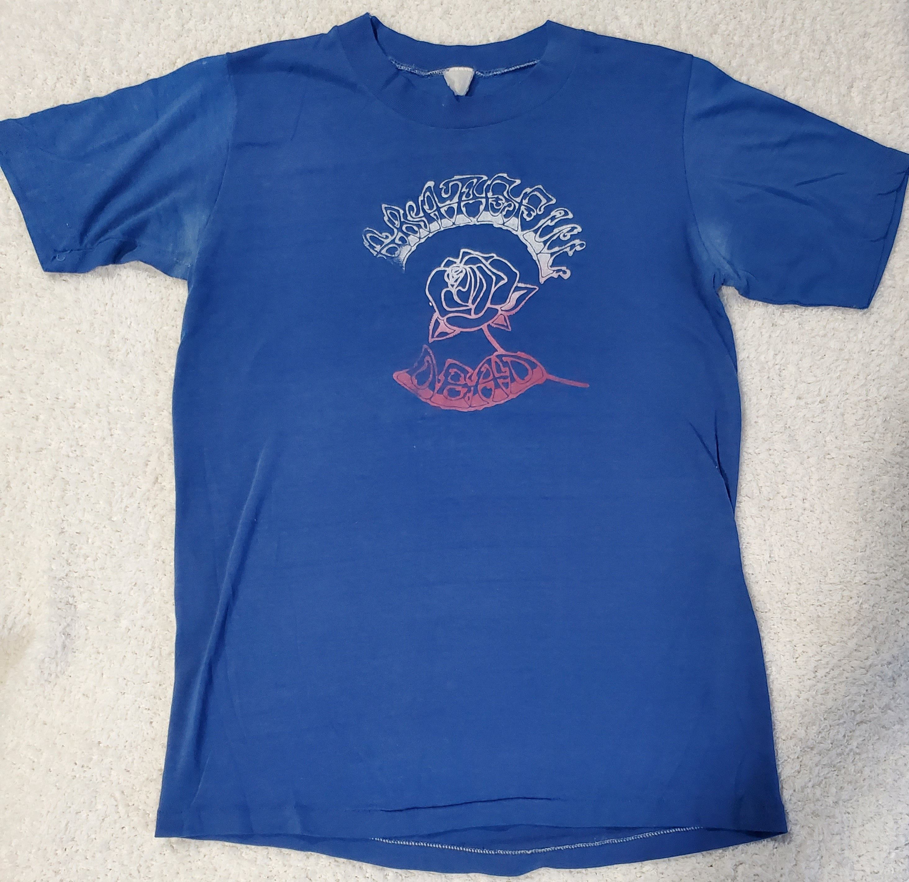 Band Tees × Grateful Dead × Vintage Vintage greatful dead 70s/80s rose and thorn jerry garcia Size US M / EU 48-50 / 2 - 1 Thumbnail