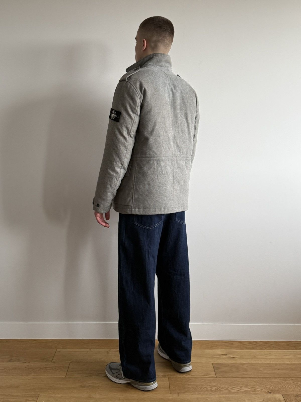 Stone Island Stone Island Grey Ice Jacket Wool Blend Men’s Medium Size Size US M / EU 48-50 / 2 - 9 Thumbnail