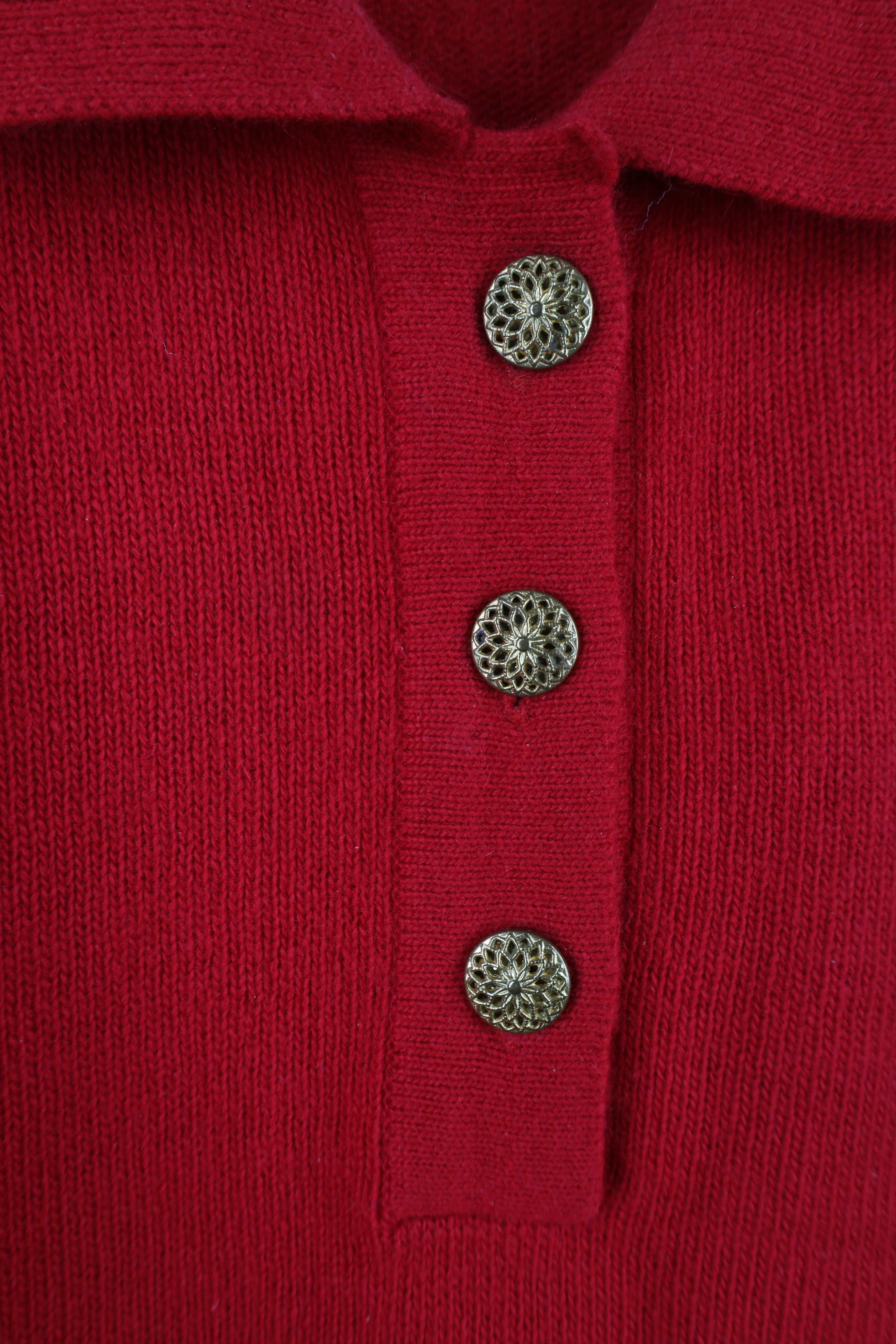 Vintage Vintage 90s Streetwear Lambswool Knit Collared Sweater Size L / US 10 / IT 46 - 6 Thumbnail