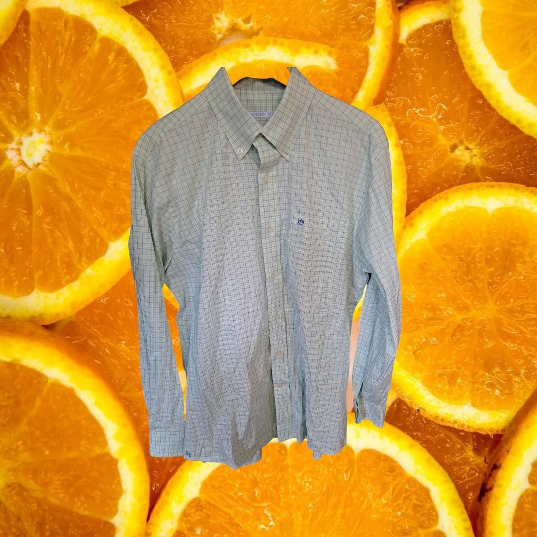 Southern Tide Southern Tide Green and Blue Button Down Shirt Size US M / EU 48-50 / 2 - 1 Thumbnail