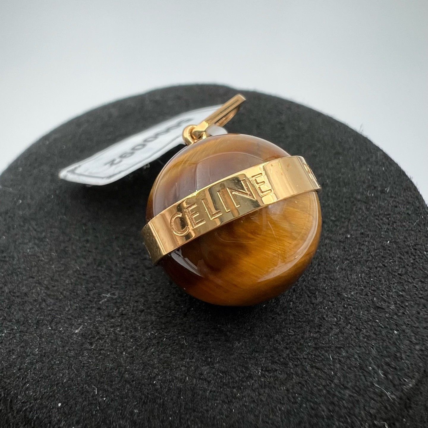 Celine CELINE Round Agate Tiger Eye Pendant Size ONE SIZE - 1 Thumbnail