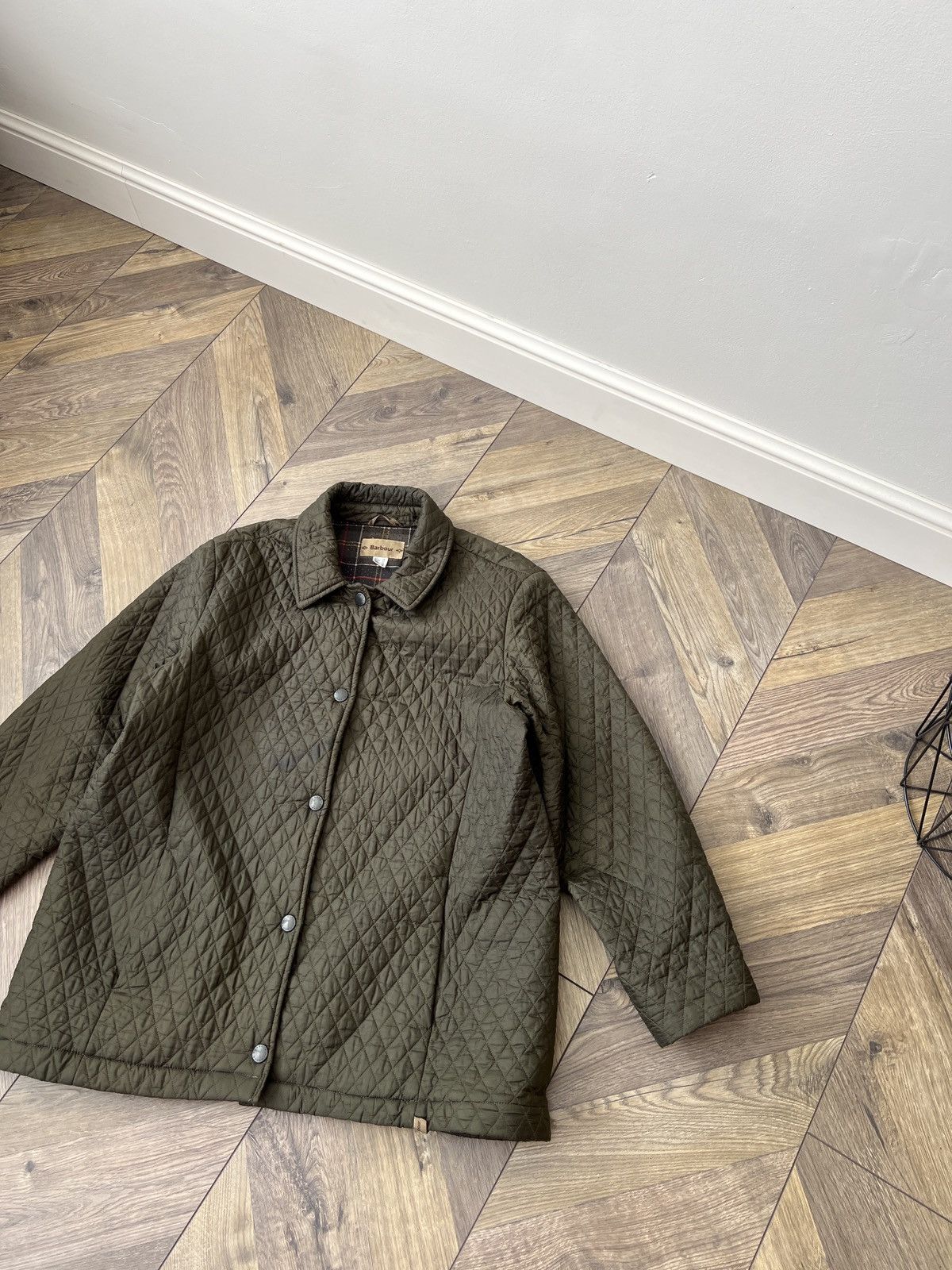 Barbour × Vintage Barbour Vintage Womens Tailored Quilted Jacket Size M / US 6-8 / IT 42-44 - 4 Thumbnail