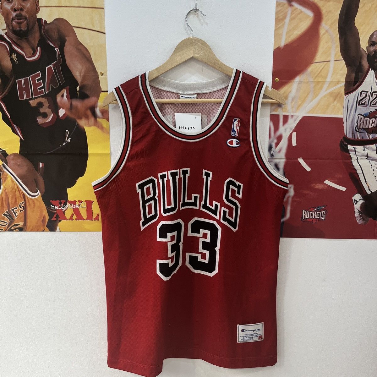 Bulls Vintage Scottie top Pippen Jersey Champion Brand