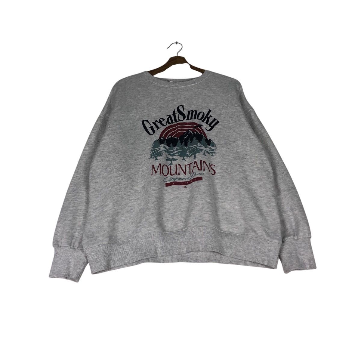 Japanese Brand 90s Great Smoky Mountains Nature Sweatshirt Deep Forest Size US L / EU 52-54 / 3 - 3 Thumbnail