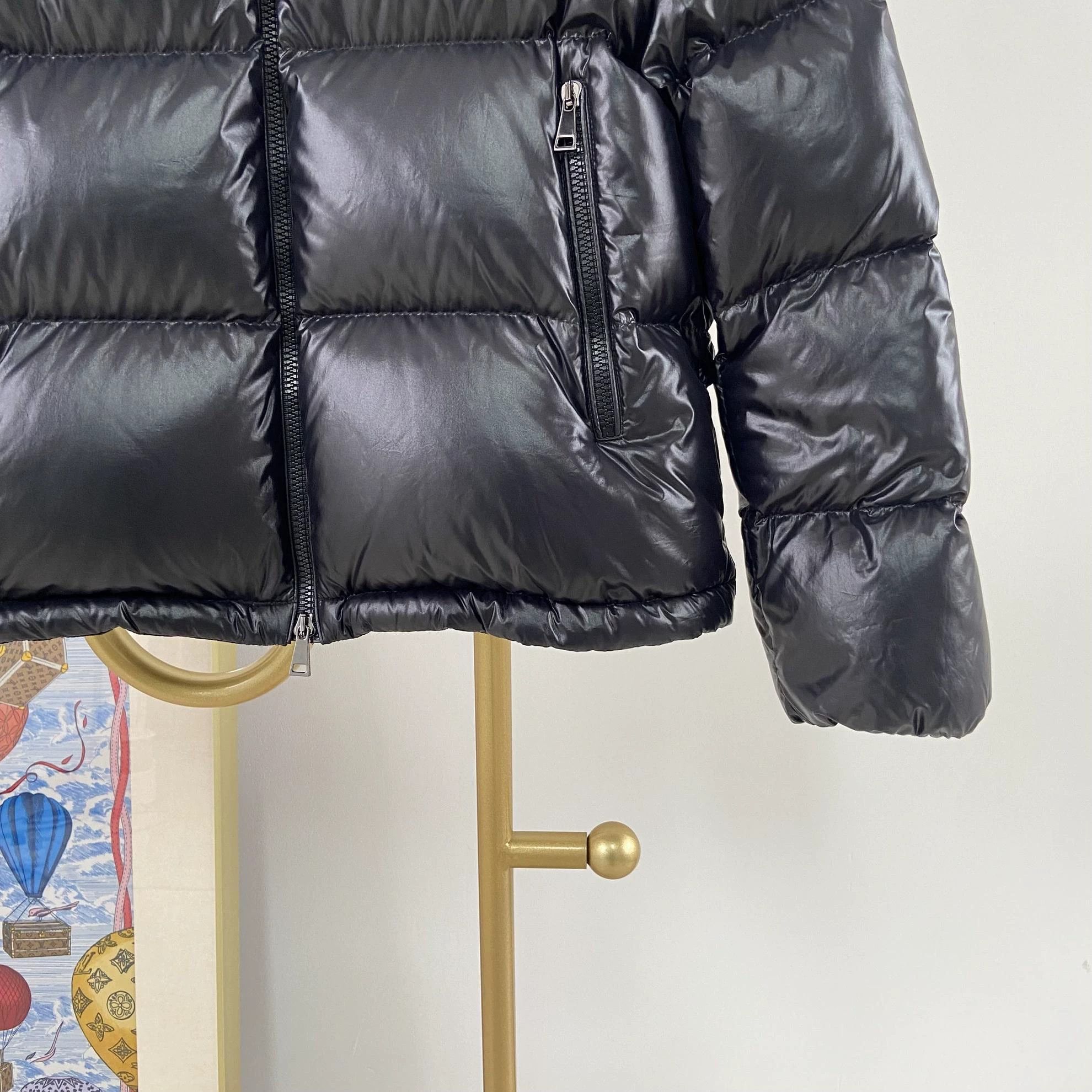 Moncler Moncler Black Glossy Puffer Jacket Size 1 Size US S / EU 44-46 / 1 - 4 Thumbnail