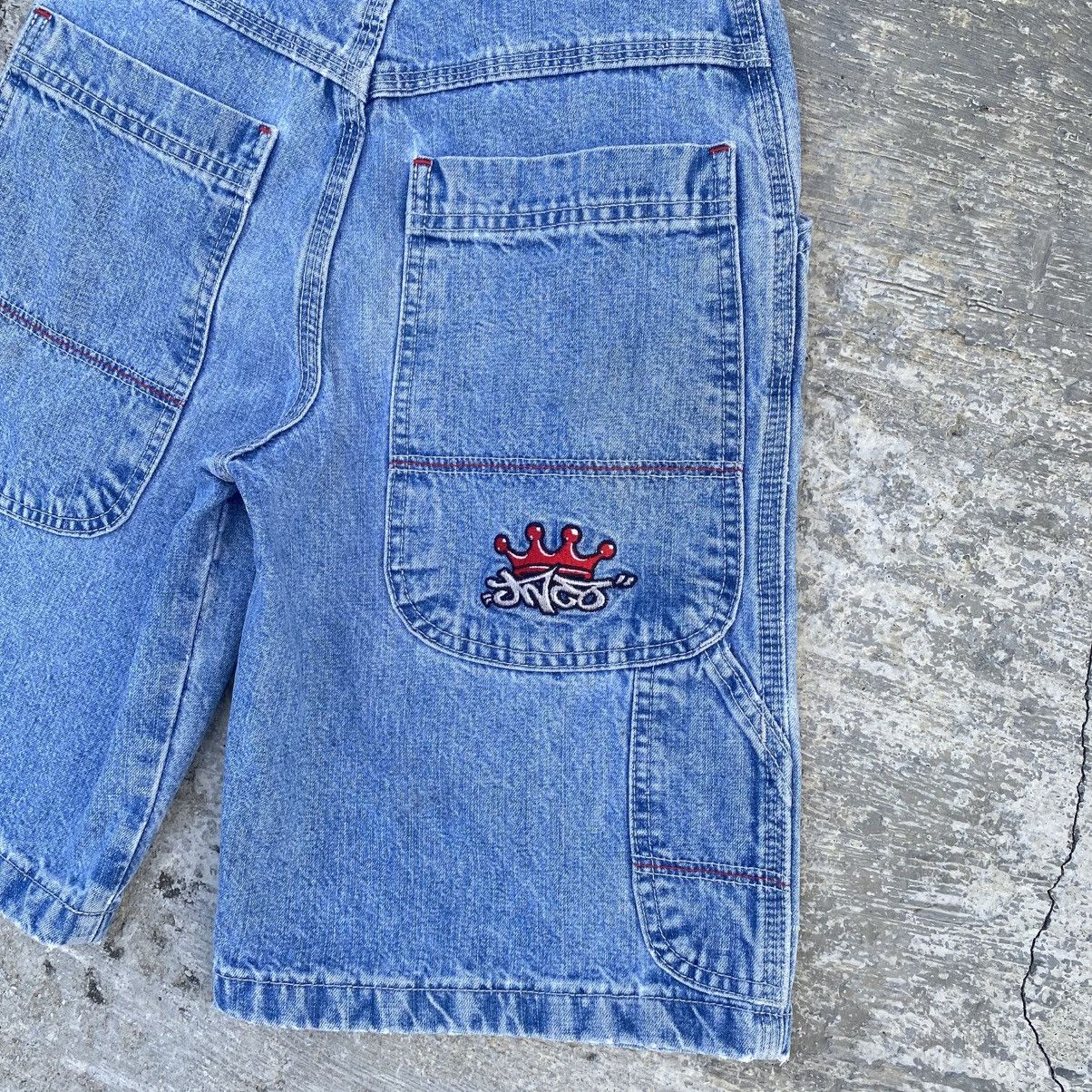 JNCO Vintage 90s Jnco Crown Jorts Baggy Pants Jeans Hoodie Y2K Size US 26 / EU 42 - 3 Thumbnail