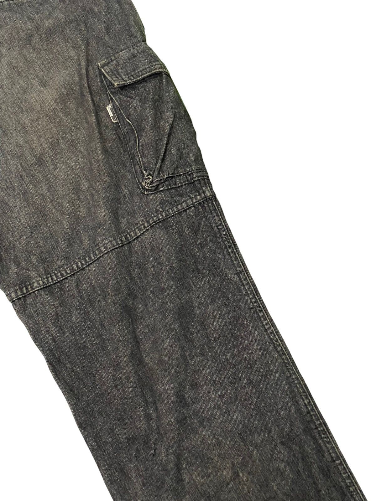 Japanese Brand Loose Cargo Jeans Scanner Japan 6🟦6 Size US 31 - 7 Thumbnail
