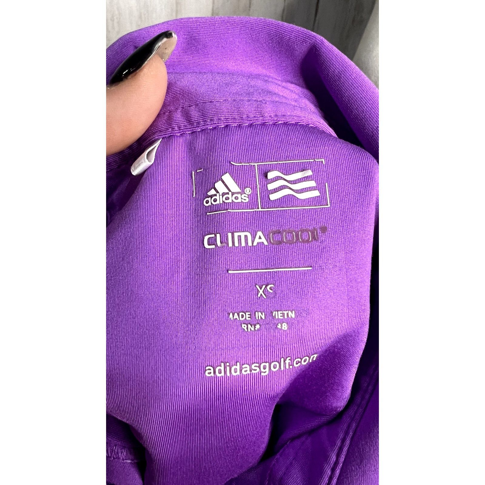 Adidas Adidas Women's XS Purple Sleeveless Polo Shirt ClimaCool Size XS / US 0-2 / IT 36-38 - 6 Thumbnail