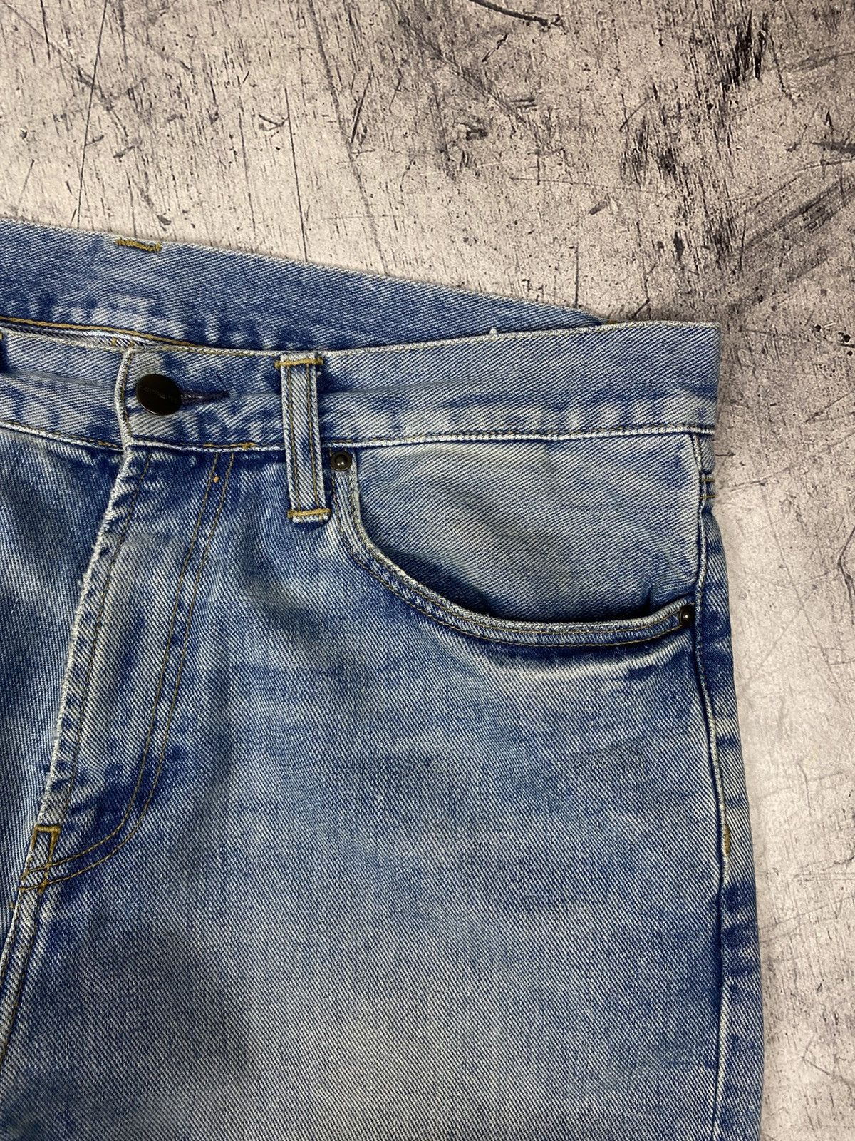 Carhartt Carhartt WIP Pontiac Pant Jeans Light Used Wash Straight Fit Size US 32 / EU 48 - 16 Thumbnail