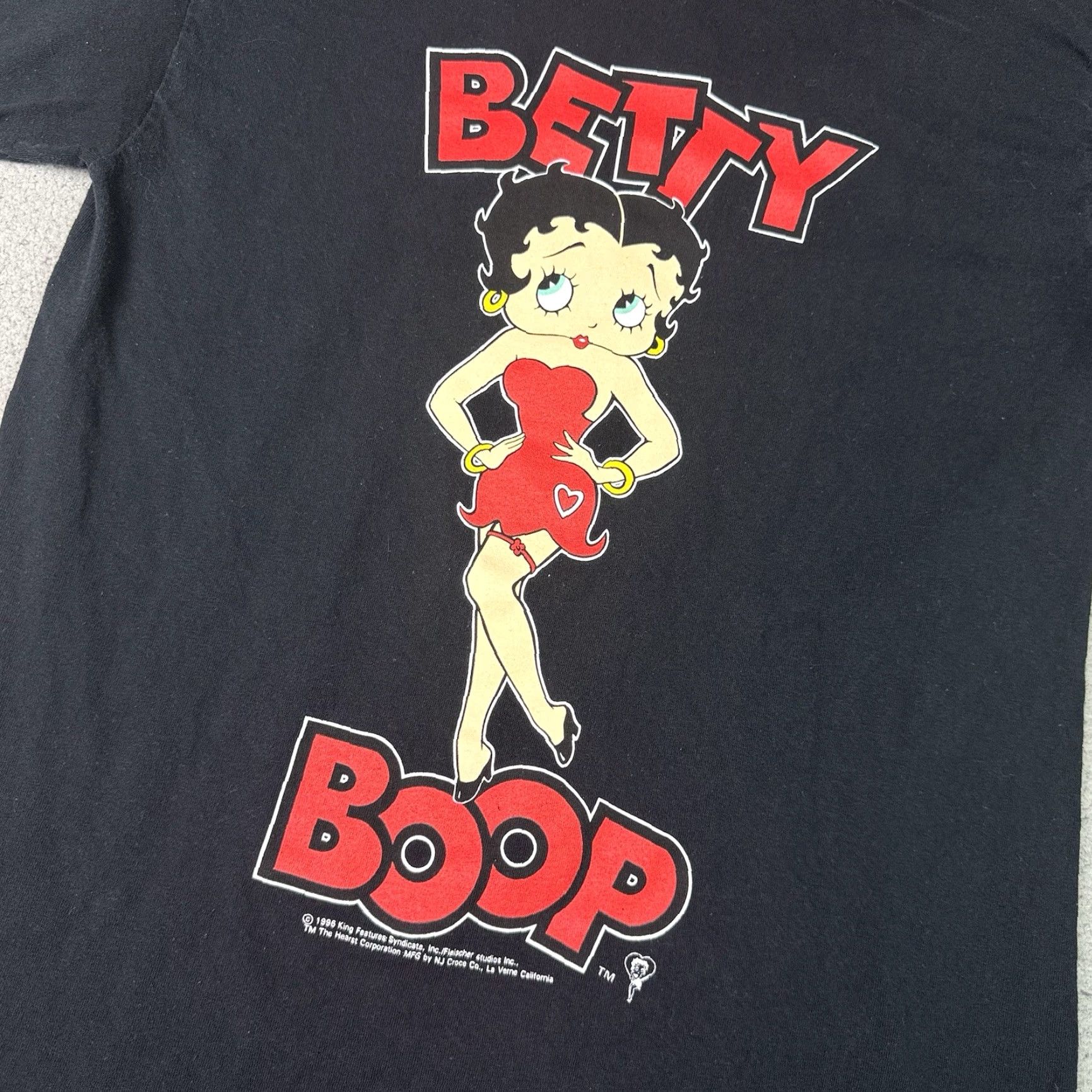 Doublet VINTAGE Betty Boop T Shirt Mens M Black Double Sided Graphic 1996 Rare Tee Size US M / EU 48-50 / 2 - 2 Thumbnail