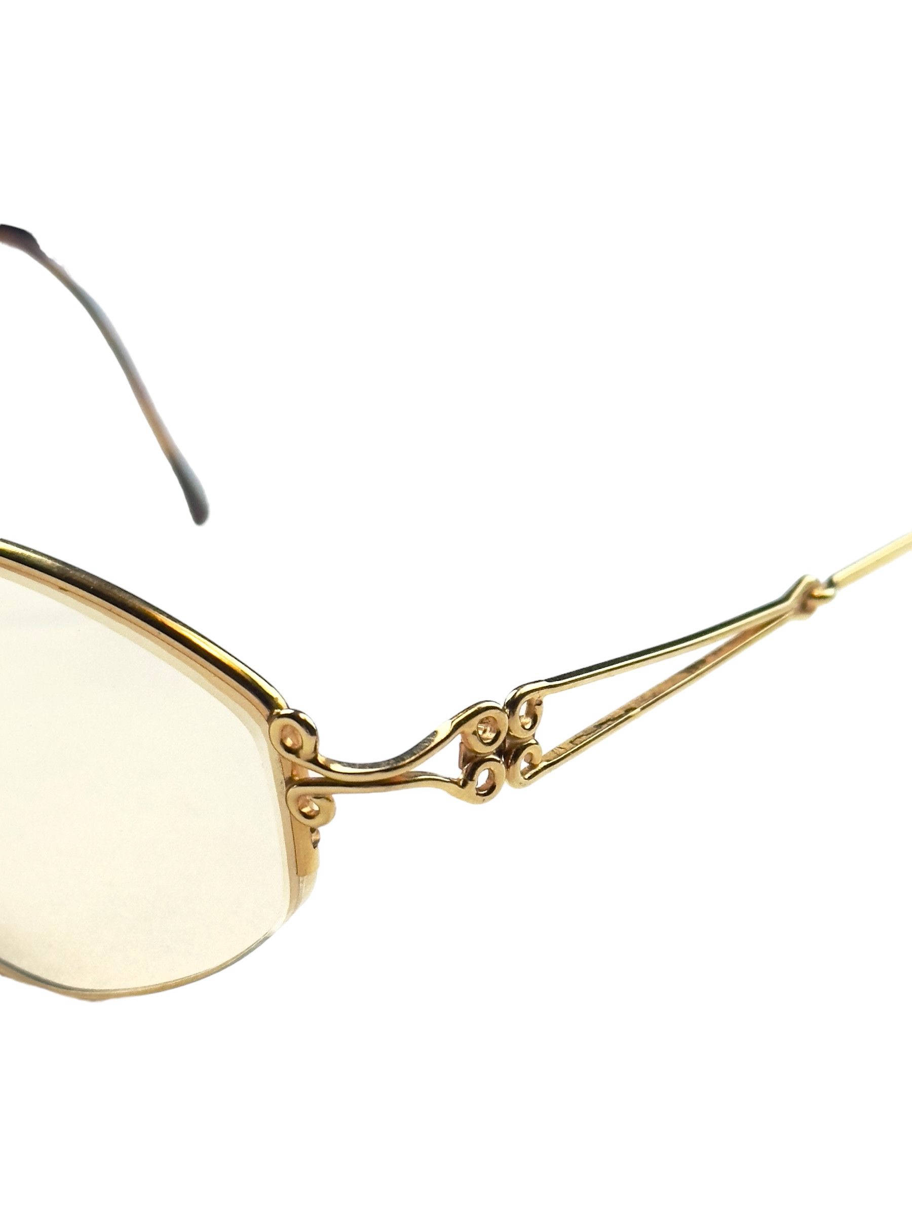 Vintage Gold Plated Henry Jullien Feriale Double OR glasses Size ONE SIZE - 6 Thumbnail