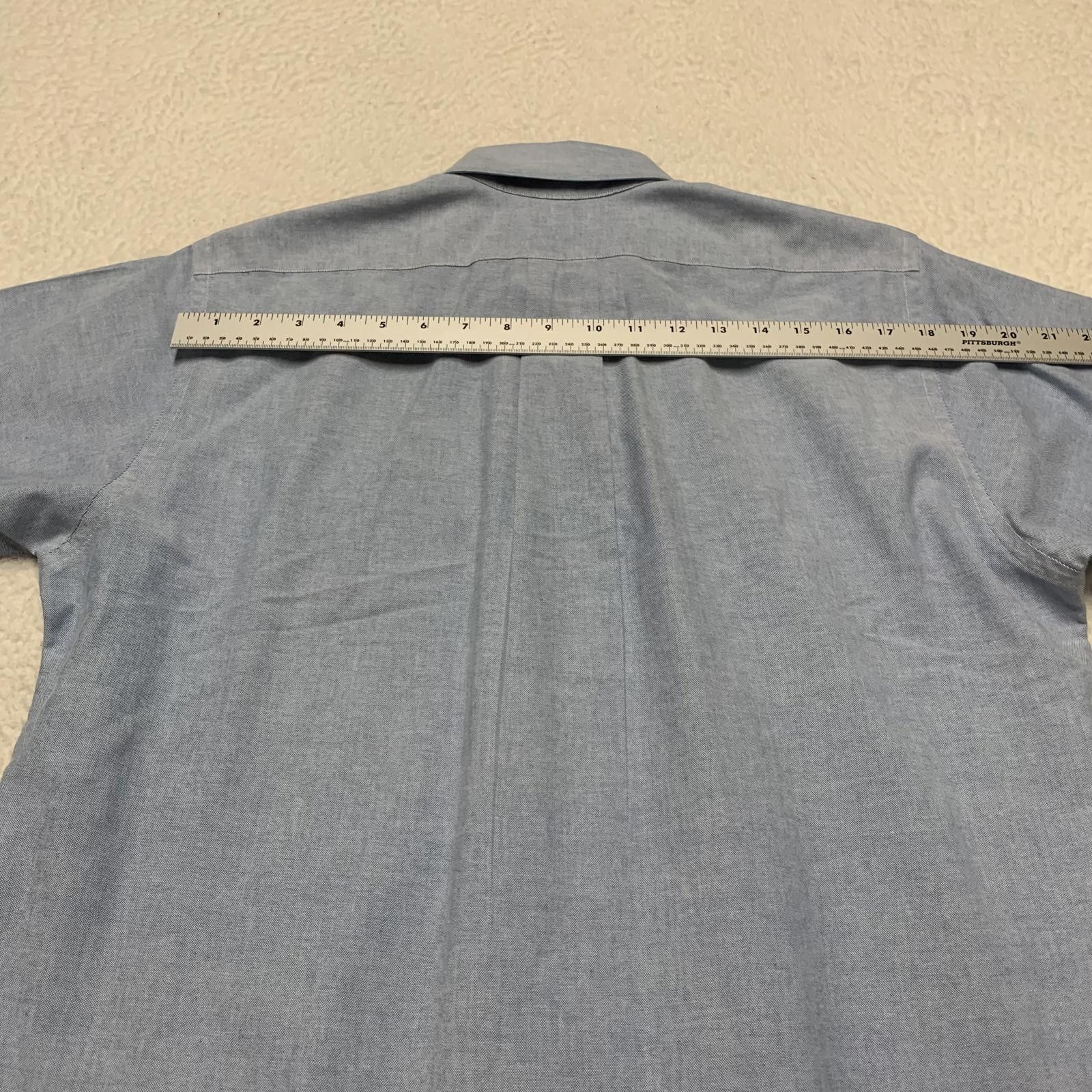 L.L. Bean L.L. Bean Light Blue Short Sleeve Button-Up Shirt L Size US L / EU 52-54 / 3 - 10 Thumbnail