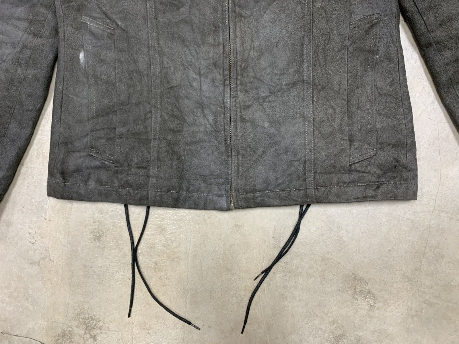 Tornado Mart Tornado Mart Suede Leather Punk Style Lace Up Jacket Size M / US 6-8 / IT 42-44 - 2 Thumbnail