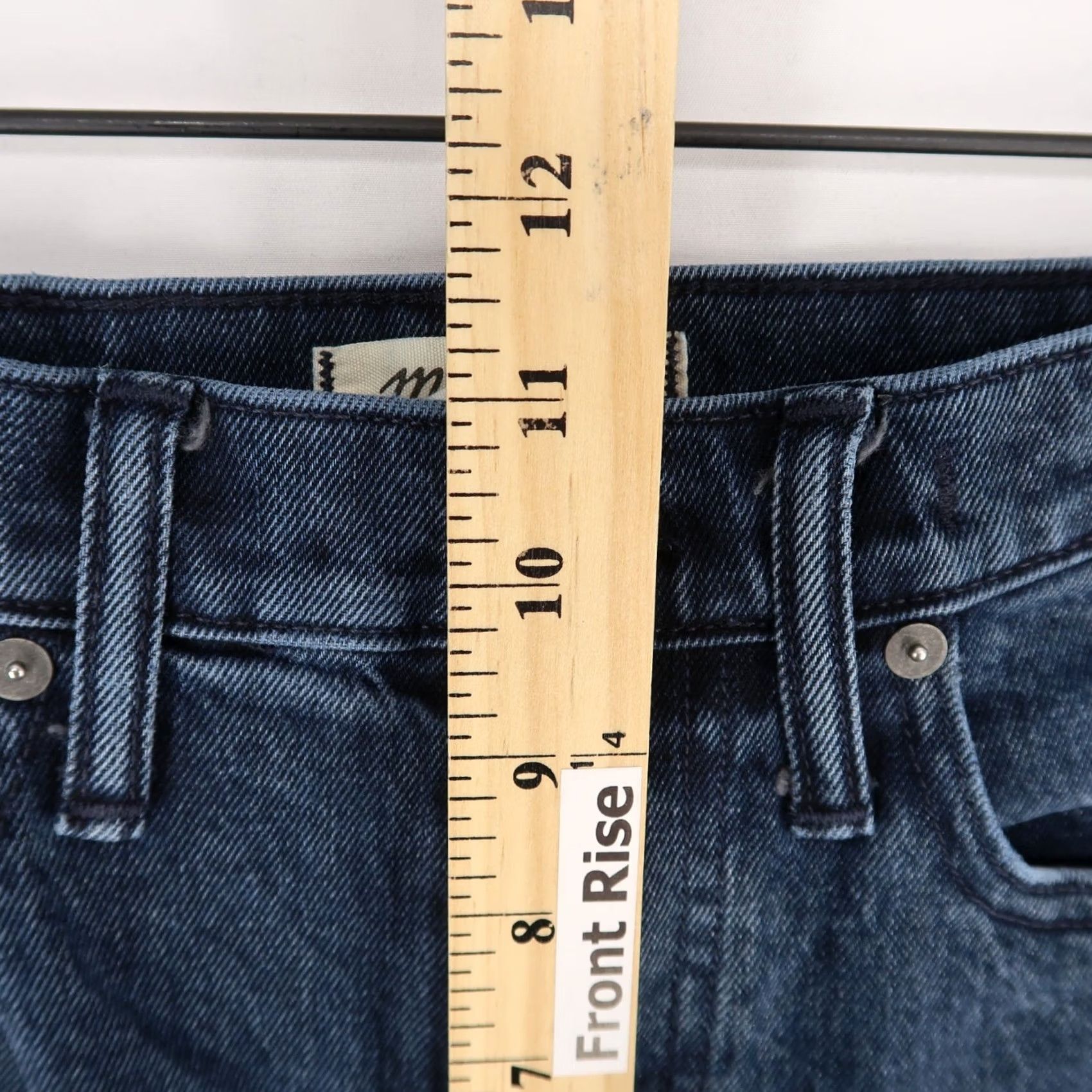 Madewell Madewell Jeans Womens 24 Blue The Dadjean High Rise Straight Leg Stretch Denim Size 42" / US 20 - 5 Thumbnail