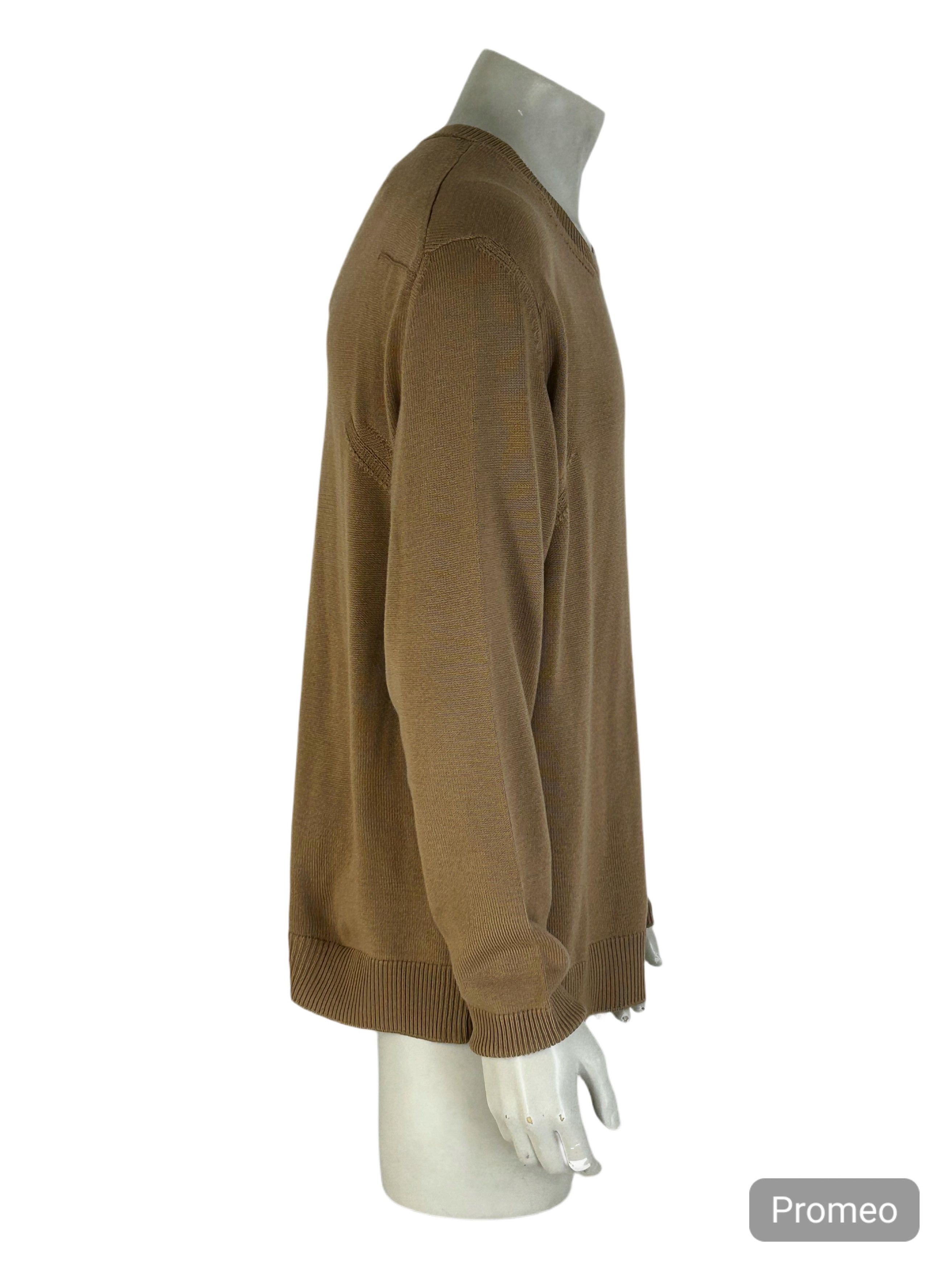 Dior DIOR HOMME SAND PIN TUCK DETAIL CREW NECK KNIT Size US XXL / EU 58 / 5 - 2 Thumbnail