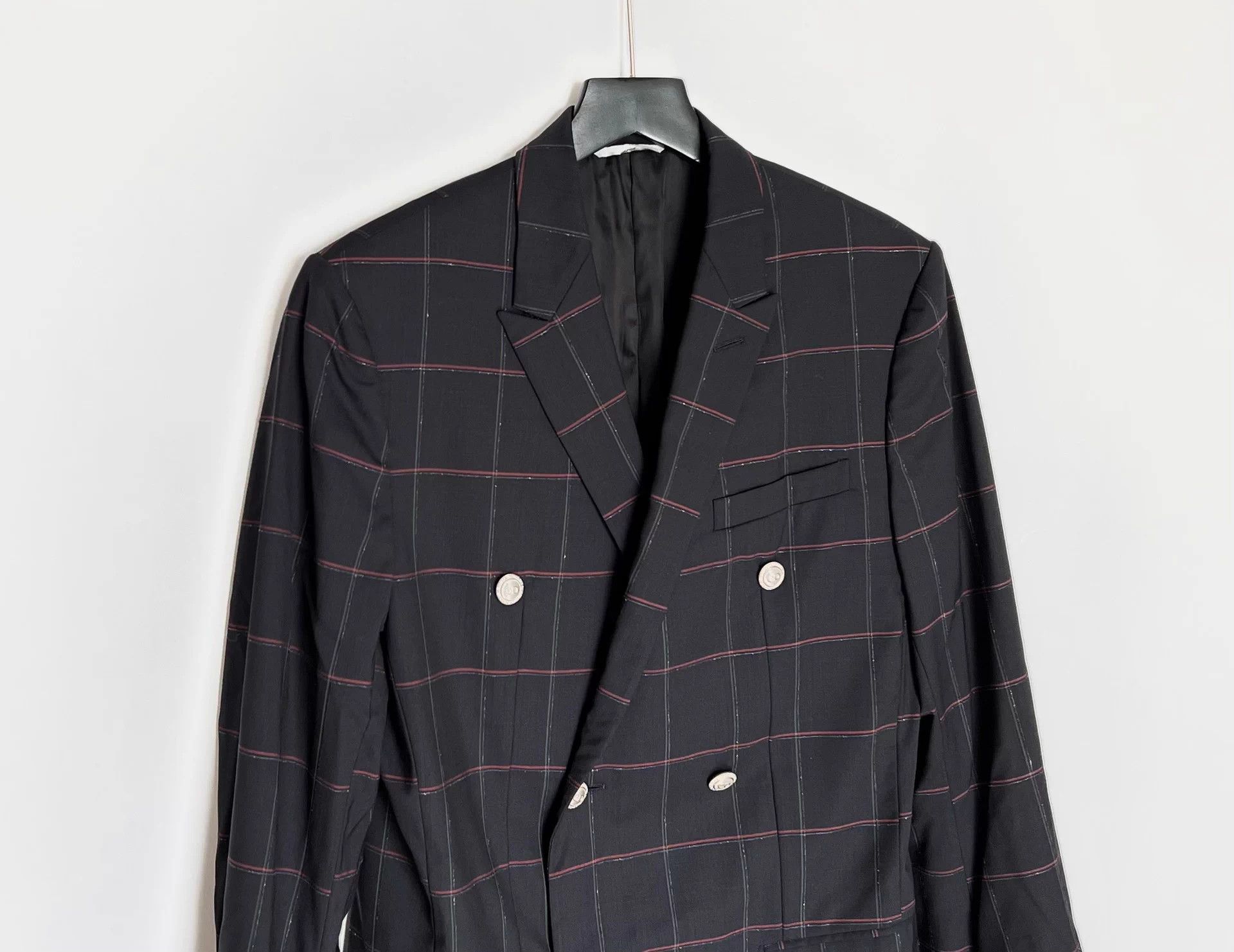 Dior Dior Wool Double-Breasted Peak Lapel Blazer 44 Size 44R - 3 Thumbnail