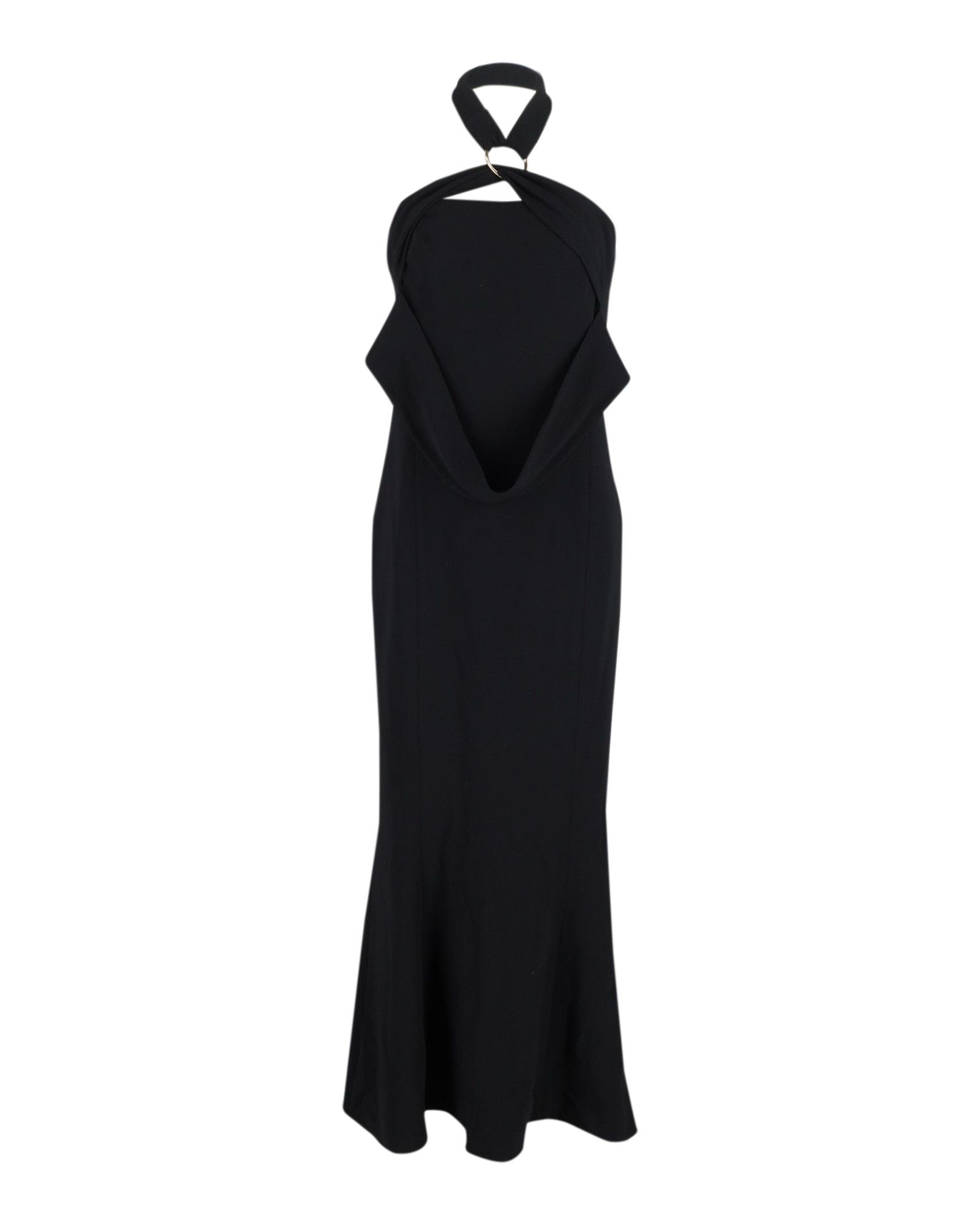 Diane von Furstenberg Diane von Furstenberg Halter Gown in Black Polyester Size XS / US 0-2 / IT 36-38 - 1 Thumbnail