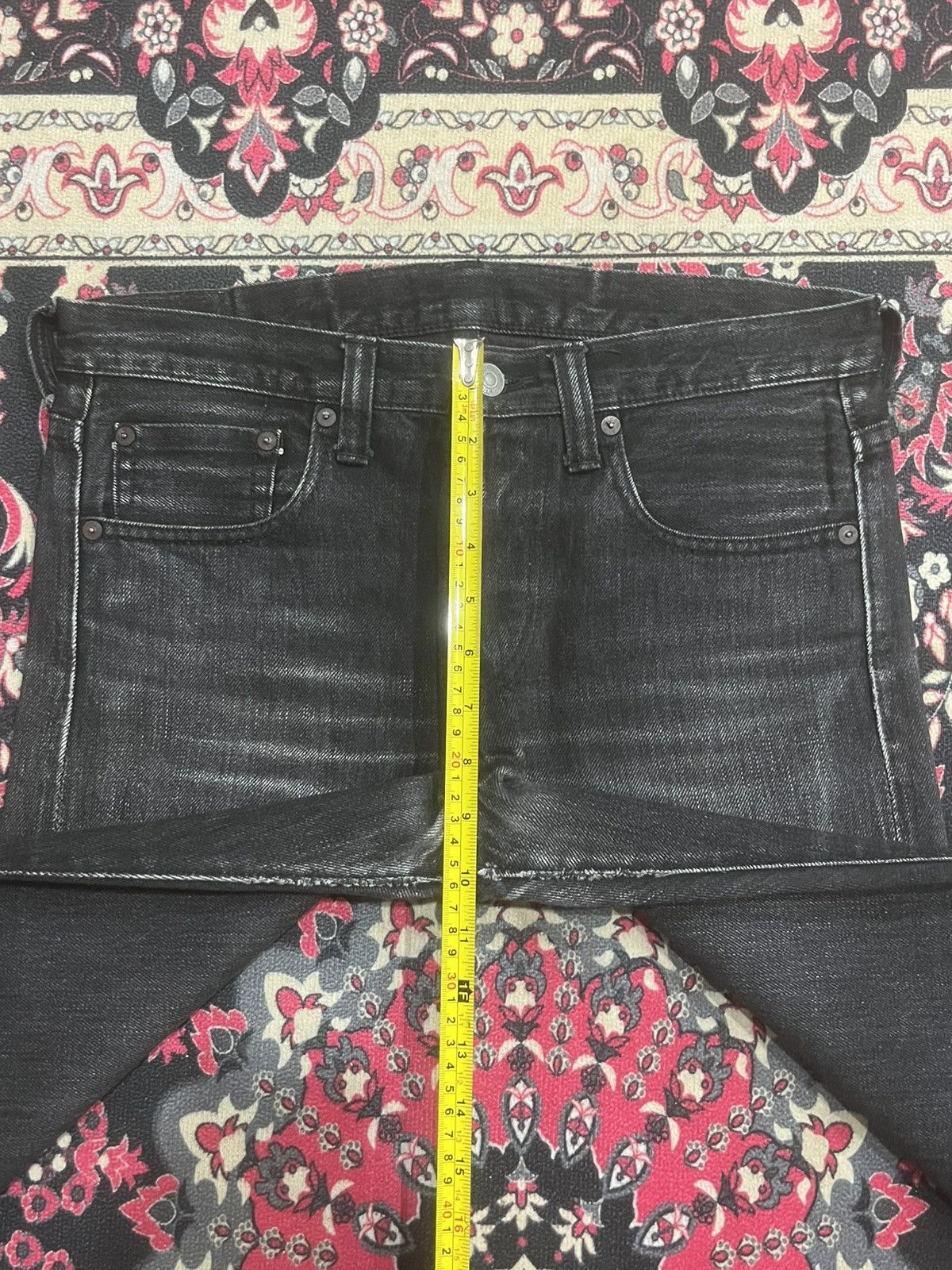 Full Count & Co. Vintage Japan Full Count & Co Black Faded Selvedge Jeans Size US 30 / EU 46 - 17 Thumbnail