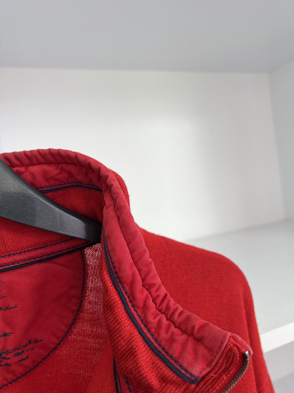 Paul & Shark × Vintage Vintage Paul Shark Red Knit 1/3 Zip Sweater Size US XXL / EU 58 / 5 - 13 Thumbnail