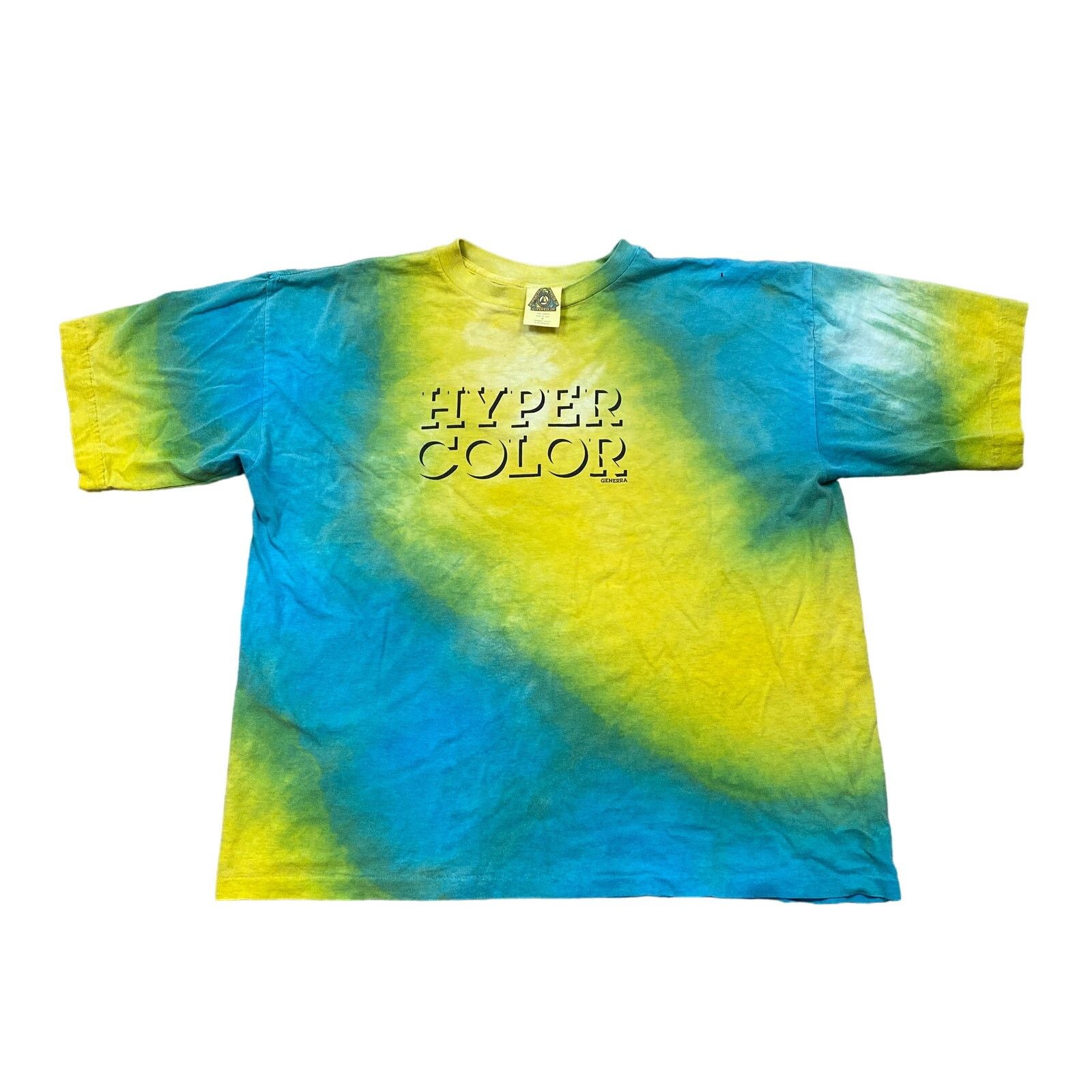 Vintage 90s Generra Hypercolor Shirt Made in USA Medium