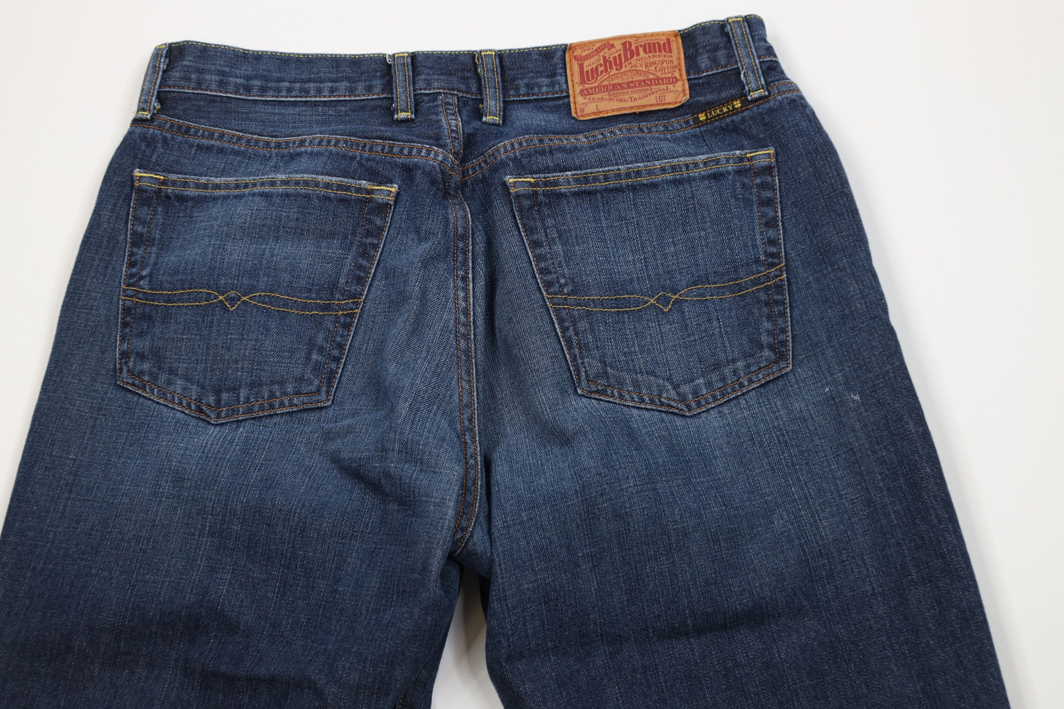 Lucky Brand Vintage Lucky Brand Jeans 181 Straight Wide Leg Denim Jeans Size US 34 / EU 50 - 9 Thumbnail