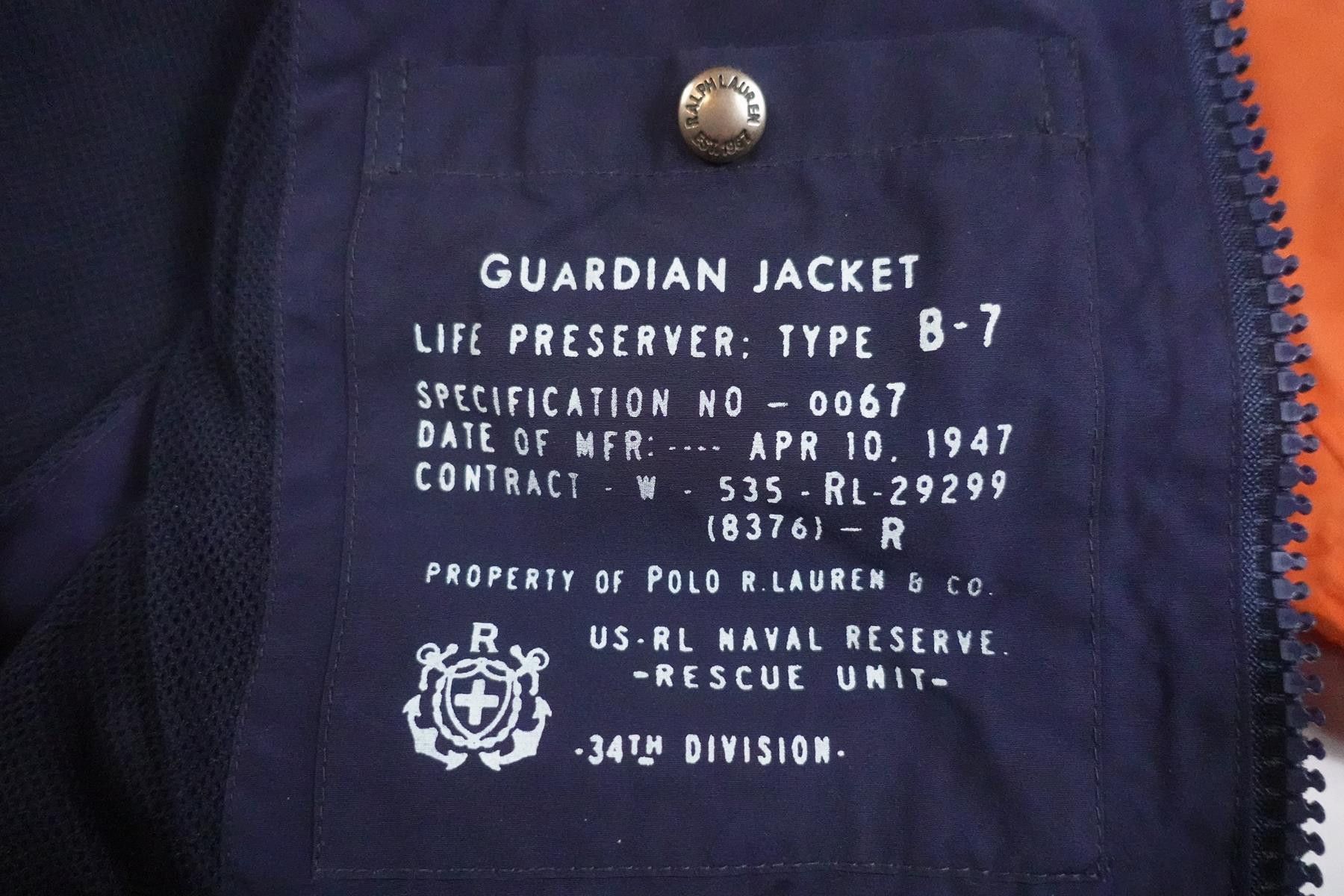 Polo Ralph Lauren Polo Raph Lauren Jacket Utility Coastal Patrol Naval S Size US S / EU 44-46 / 1 - 4 Thumbnail